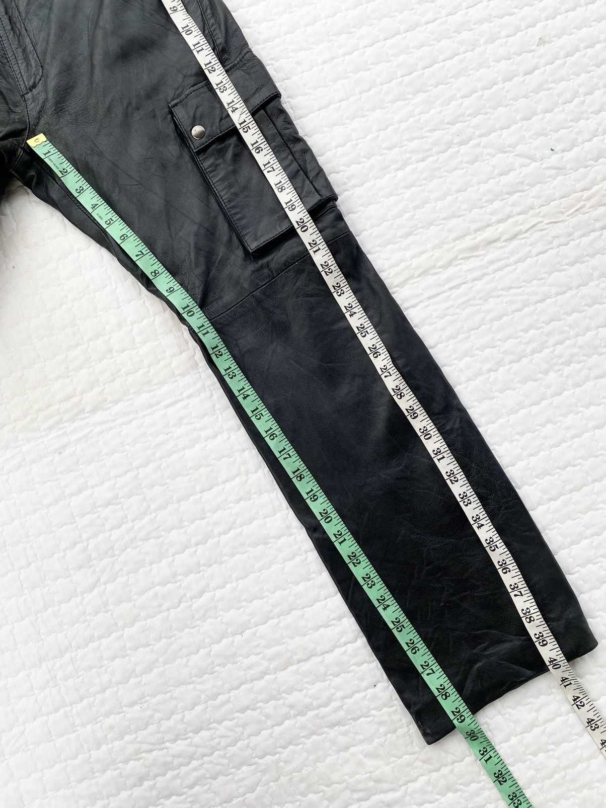 Genuine Leather Vintage Genuine Leather Trouser Pant Size US 33 - 4 Thumbnail