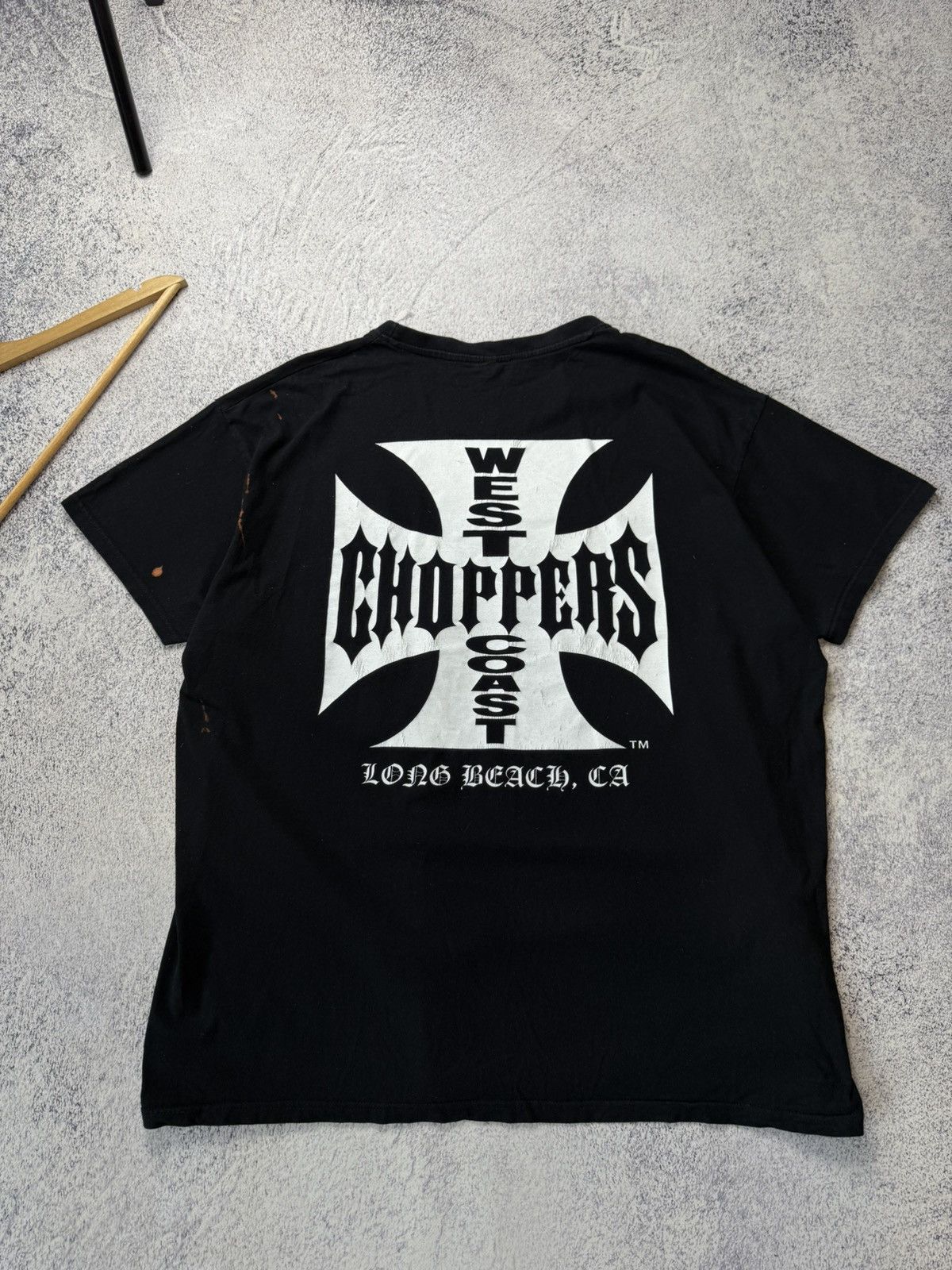 Vintage Vintage West Coast Choppers Black T-Shirt Paul Walker Size US XXL / EU 58 / 5 - 3 Thumbnail