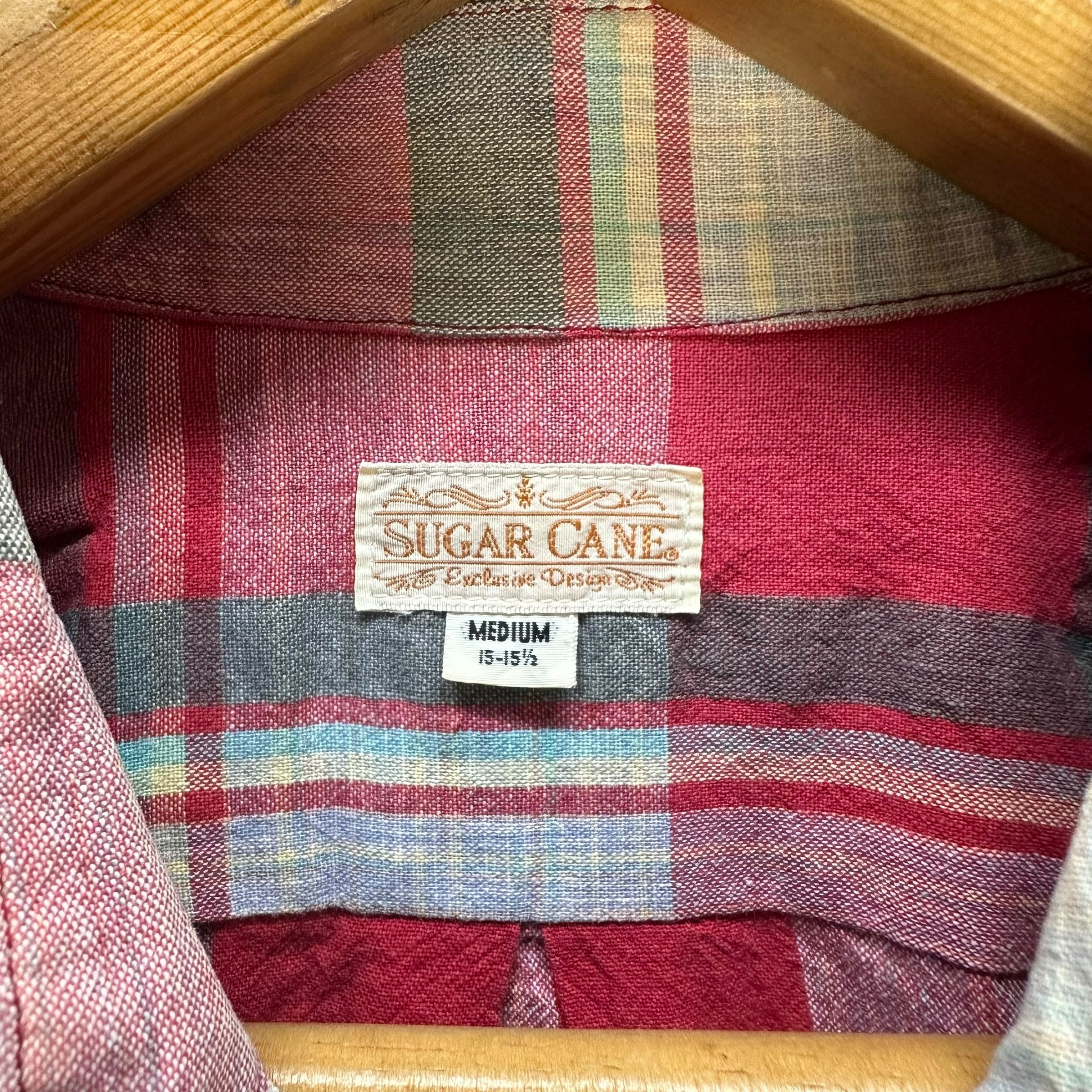 Sugar Cane SUGAR CANE CHECKED PLAID BUTTON UPS SHIRT #8999-47 Size US M / EU 48-50 / 2 - 6 Thumbnail