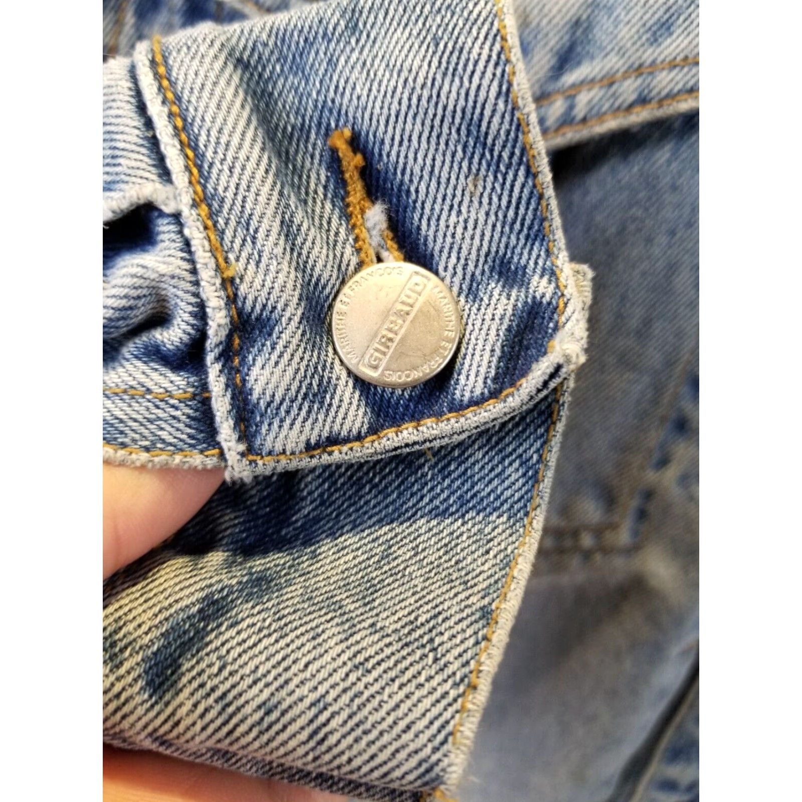 Denime VINTAGE MARITHE FRANCOIS GIRBAUD Denim Jacket SHIRT Men M Blue 90s 20 Inch Cross Shoulder Cross Chest Shoulder to Cuff 24 Inch Top to Bottom 27 Inch Size US M / EU 48-50 / 2 - 4 Thumbnail