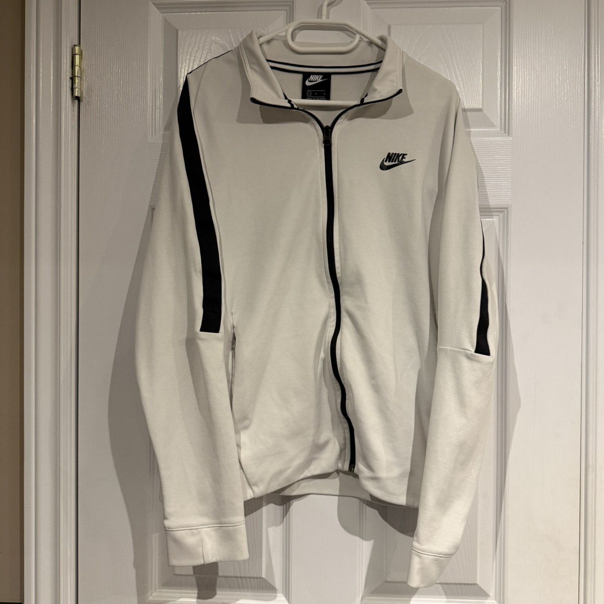 Nike White nike zip up Size US L / EU 52-54 / 3 - 3 Thumbnail