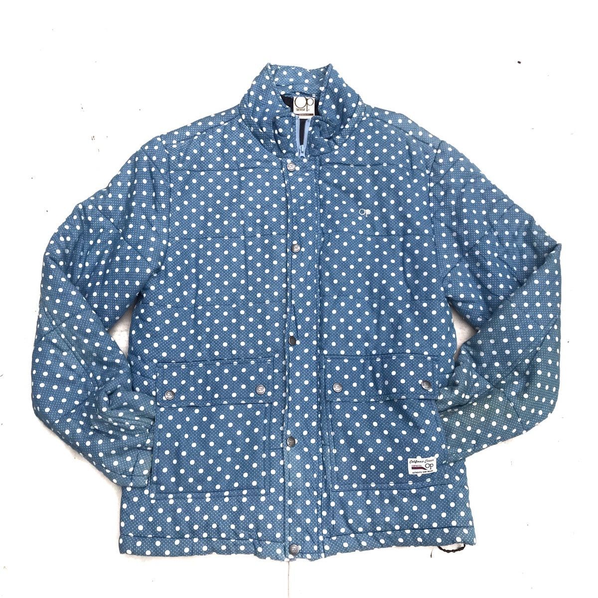 Ocean Pacific × Vintage Vintage Op Ocean Pacific Puffer bulang down Jacket Polkadots Size US L / EU 52-54 / 3 - 2 Thumbnail