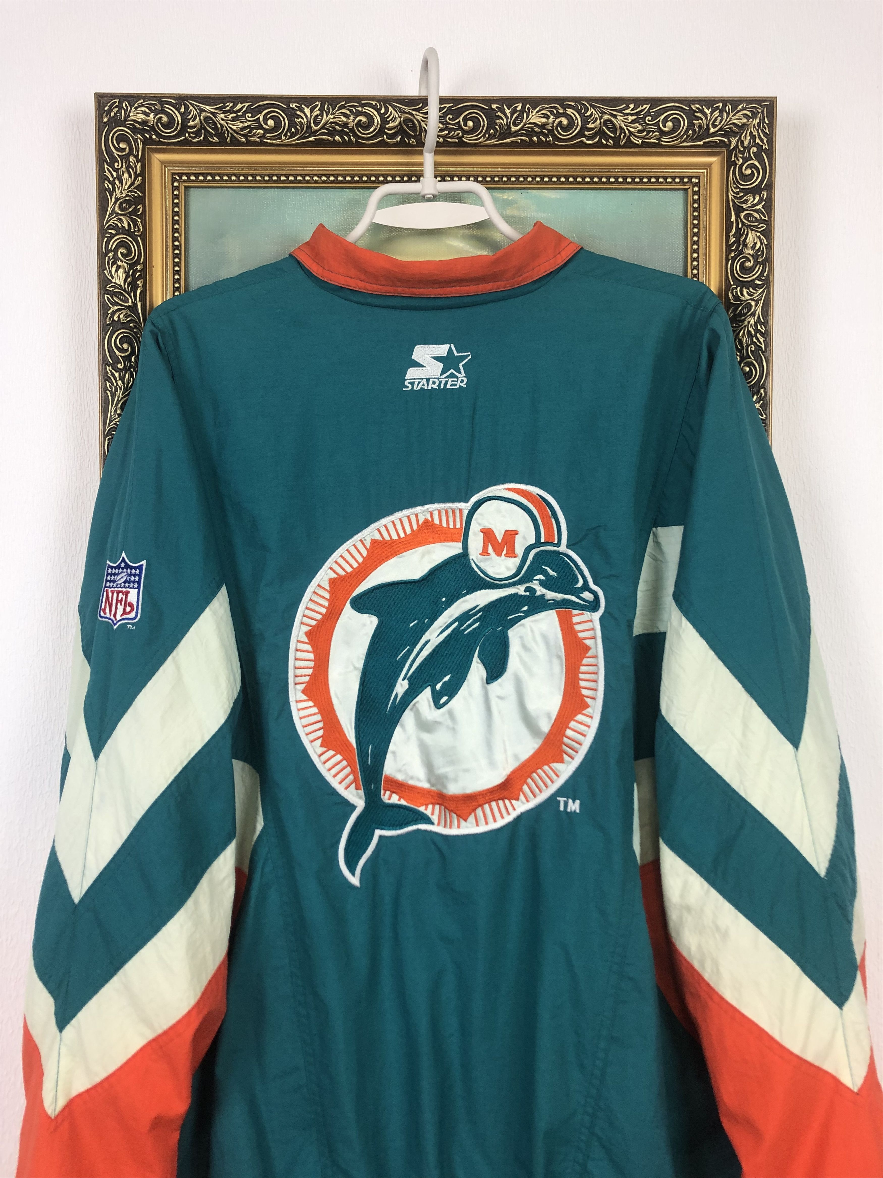 NFL × Starter × Vintage Vintage 90s NFL Starter Miami Dolphins Jacket Rare Hype Size US XL / EU 56 / 4 - 18 Thumbnail