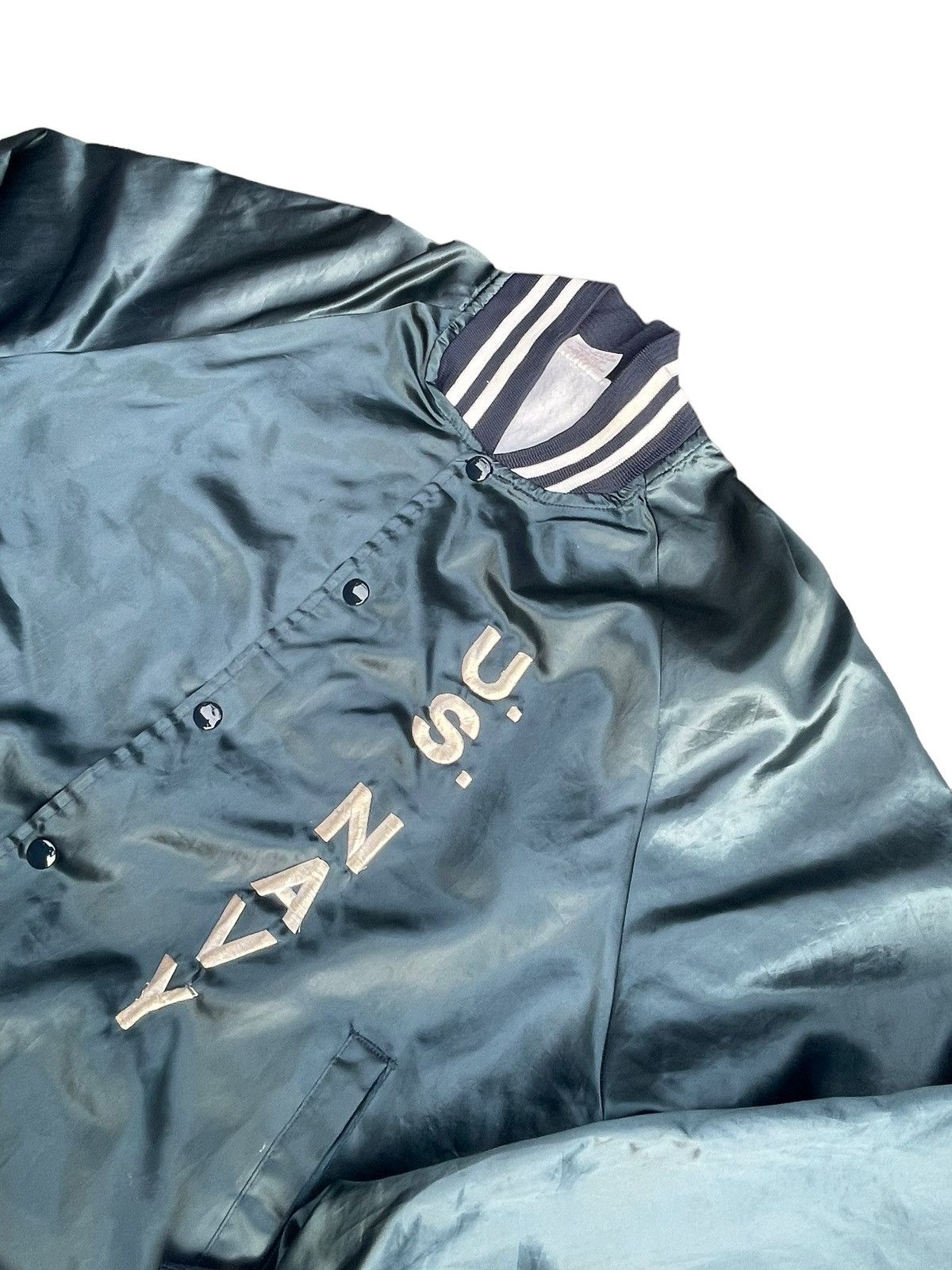 Auburn Sportswear Vintage 80’s Us Navy Sateen Jacket Size US L / EU 52-54 / 3 - 2 Thumbnail