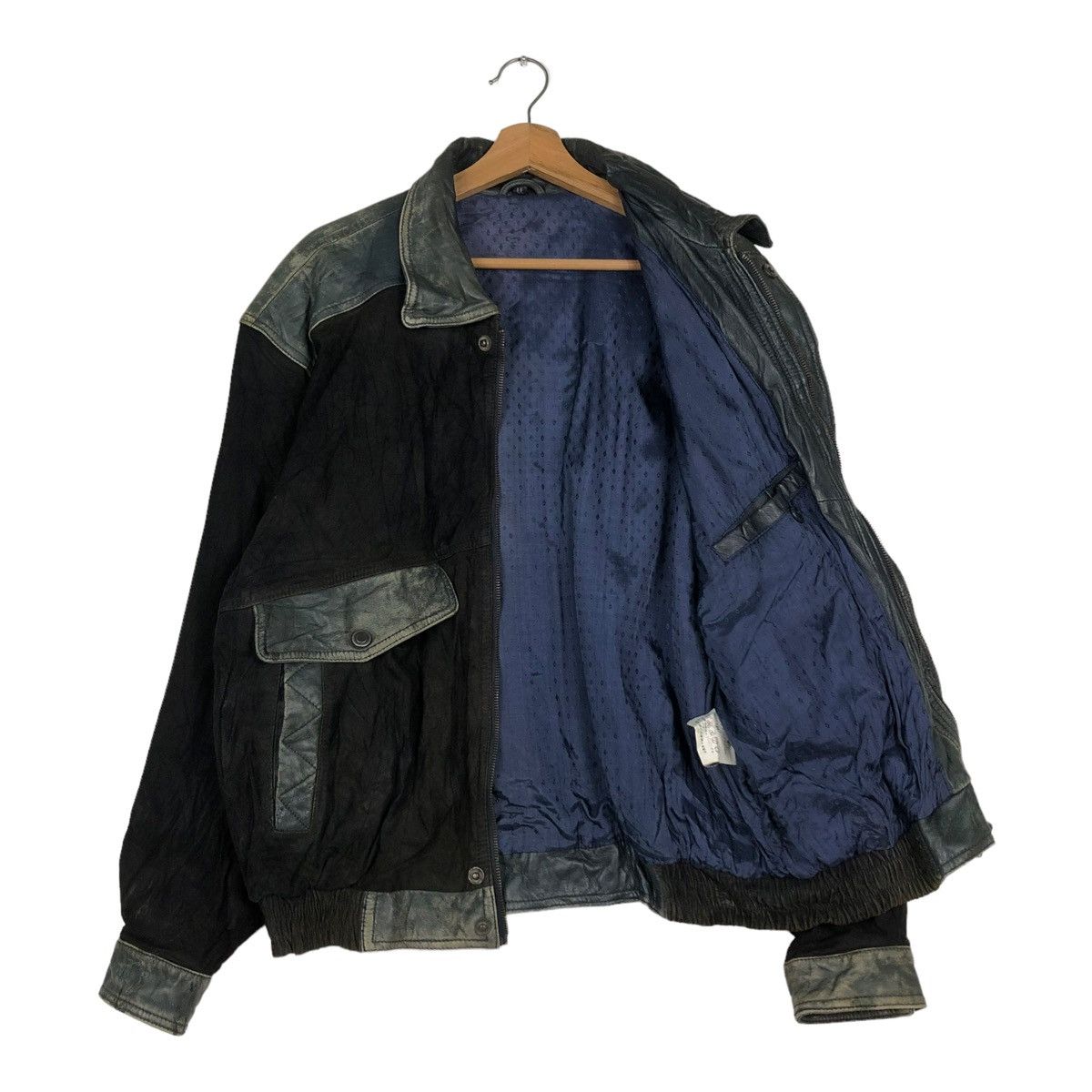 Japanese Brand 🔥VINTAGE BIKER GENUINE LEATHER JACKET CARGO JAPAN MADE Size US L / EU 52-54 / 3 - 10 Thumbnail