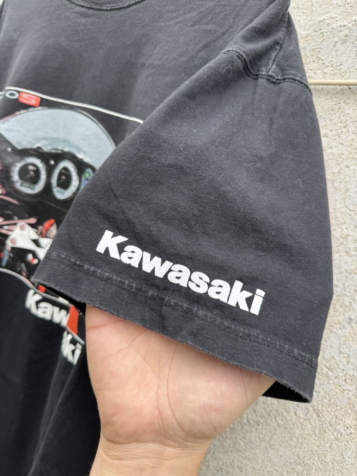 Other 00s Kawasaki Japanese Motorsport Tshirt y2k Racing Enduro Size US L / EU 52-54 / 3 - 3 Thumbnail