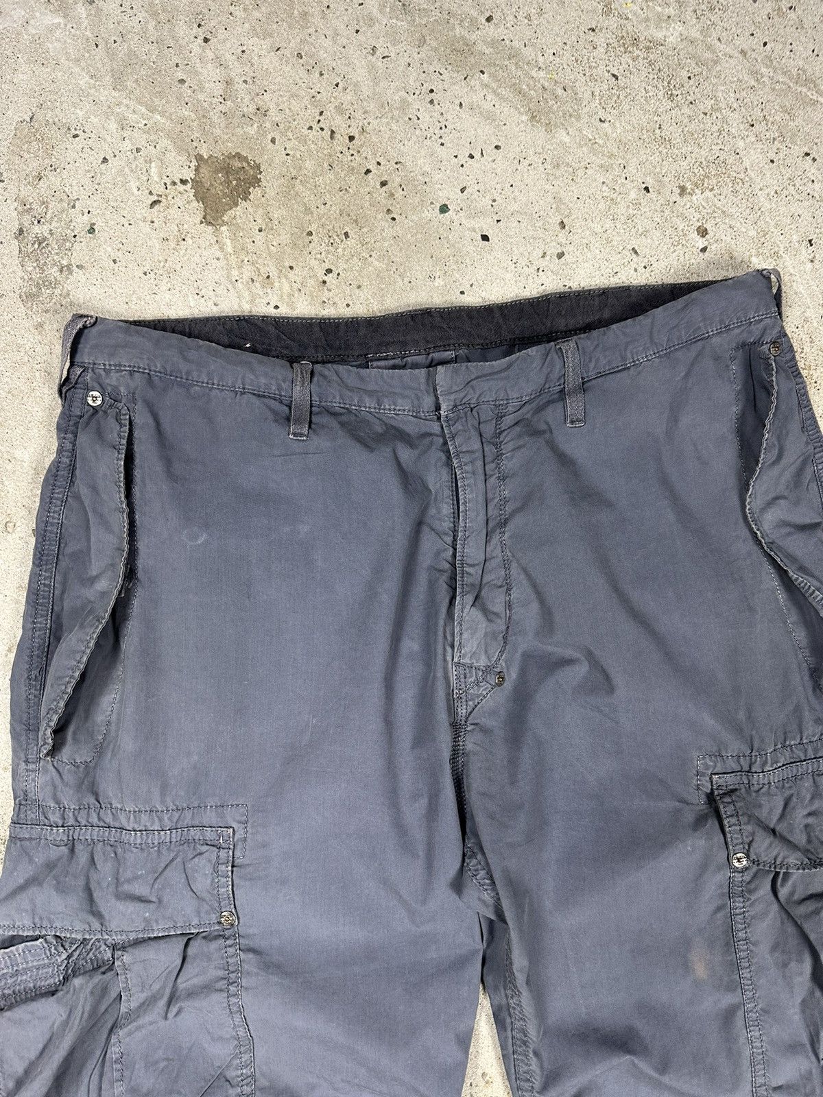 Japanese Brand × Vintage Vintage Y2K Grey Bondage Parachute Cargo Pants Size US 34 / EU 50 - 8 Thumbnail