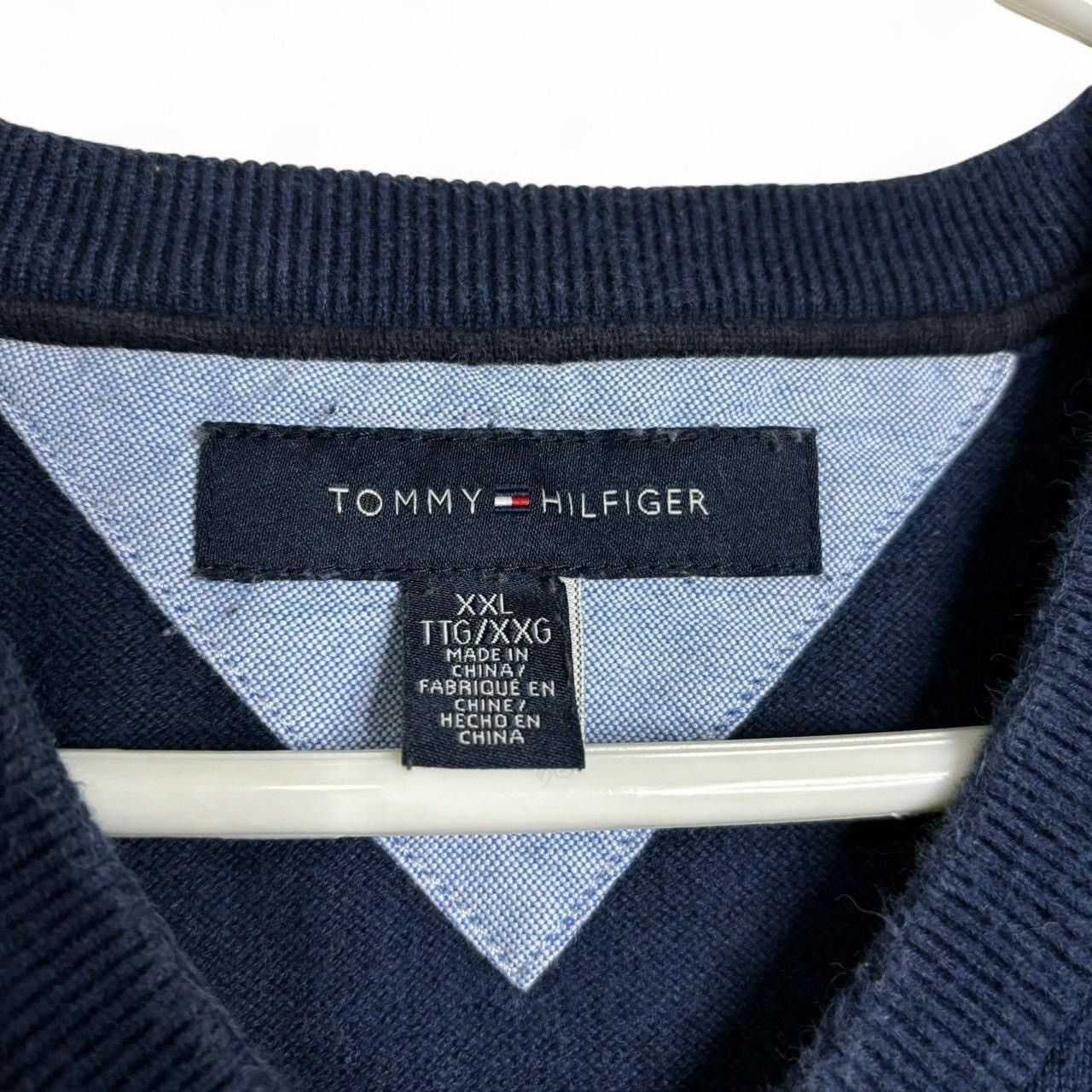 Tommy Hilfiger × Vintage Vintage Style Tommy Hilfiger Navy Sweater Vest Size US XXL / EU 58 / 5 - 3 Thumbnail