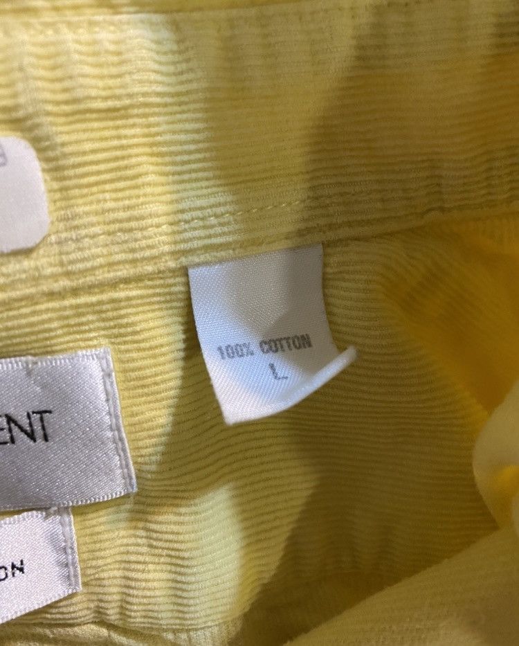 Yves Saint Laurent Corduroy YSL Shirt Velvet Yellow Size US L / EU 52-54 / 3 - 15 Thumbnail