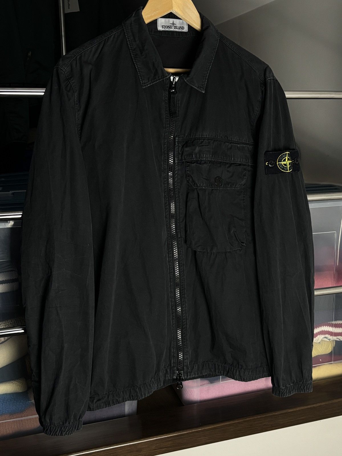 Stone Island Stone Island Black Long Sleeve Overshirt Jacket Size US L / EU 52-54 / 3 - 2 Thumbnail