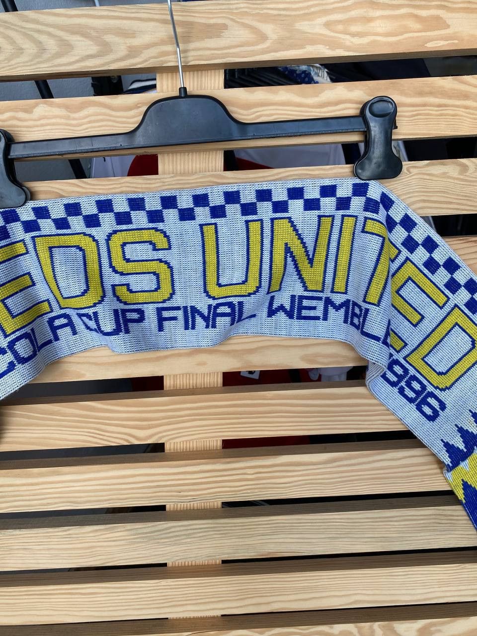 Vintage Vintage Leeds United Scarf 1996 Coca-Cola Cup Final Wembley Size ONE SIZE - 3 Thumbnail