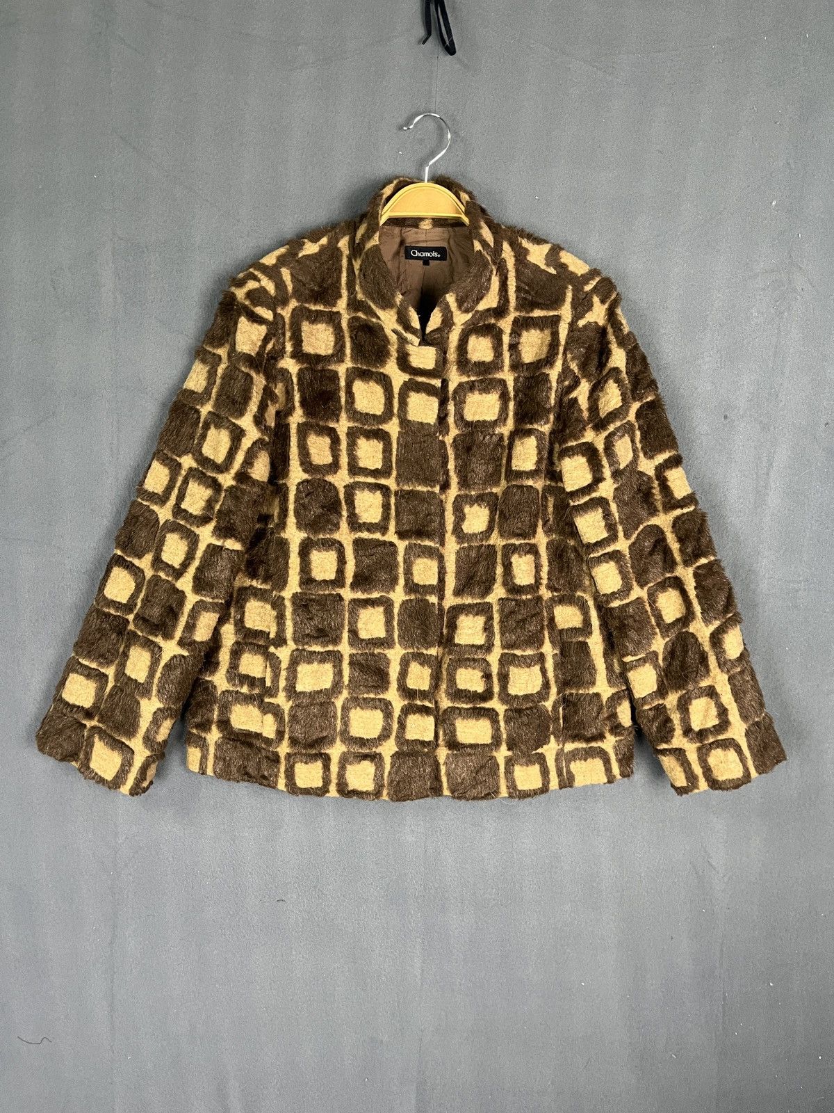 Japanese Brand Chamois Animal Pattern Faux Fur Jacket Size US M / EU 48-50 / 2 - 1 Thumbnail