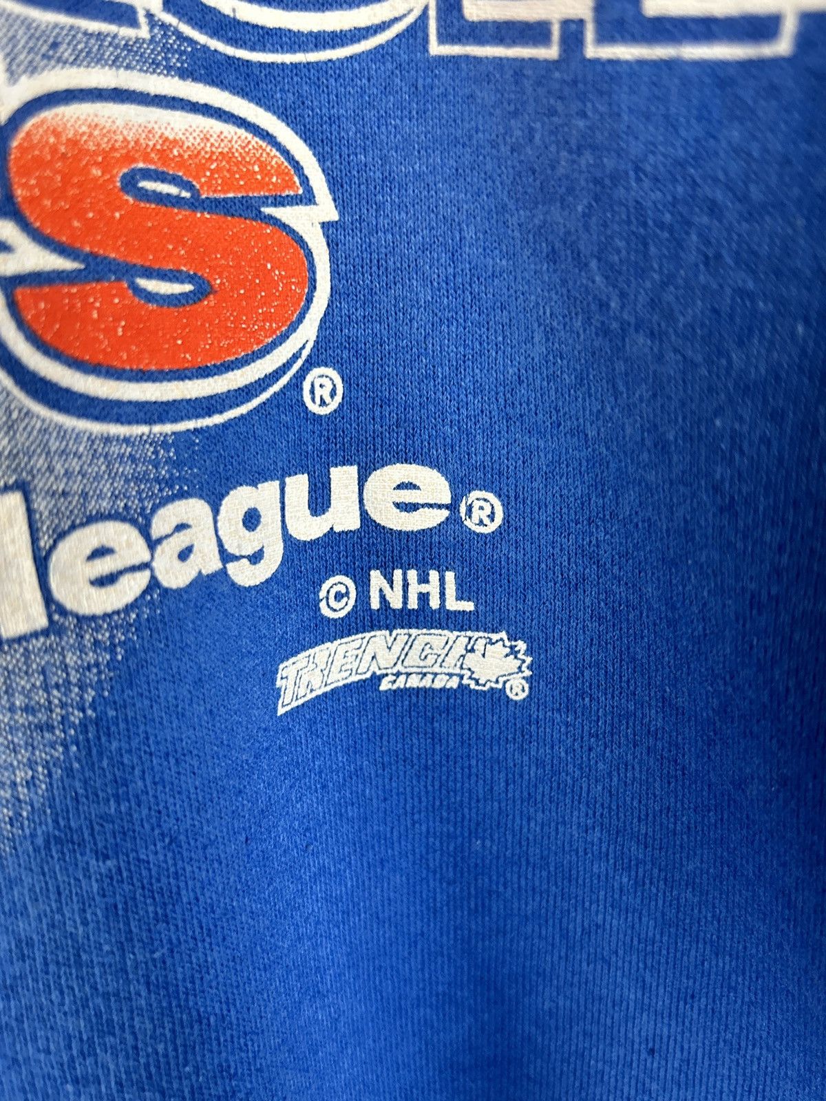 NHL 90s Vintage Edmonton Oilers NHL Trench Sweatshirt Crewneck M Size US M / EU 48-50 / 2 - 3 Thumbnail