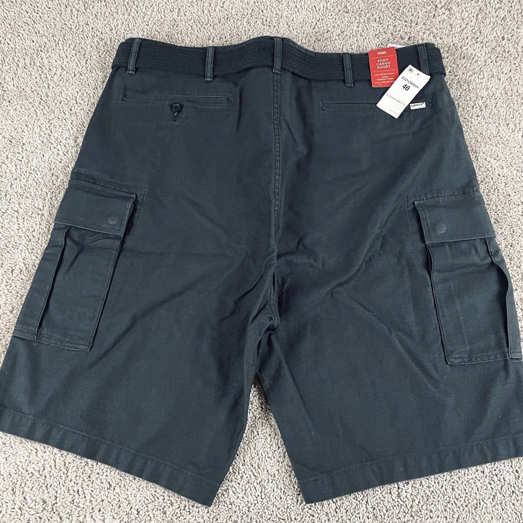 Levi's Levi's Fort Cargo Shorts Men's 40 Green Cargo Pocket Cotton NWT Medium Wash Outfit Casual Outdoors Size US 36 / EU 52 - 4 Thumbnail