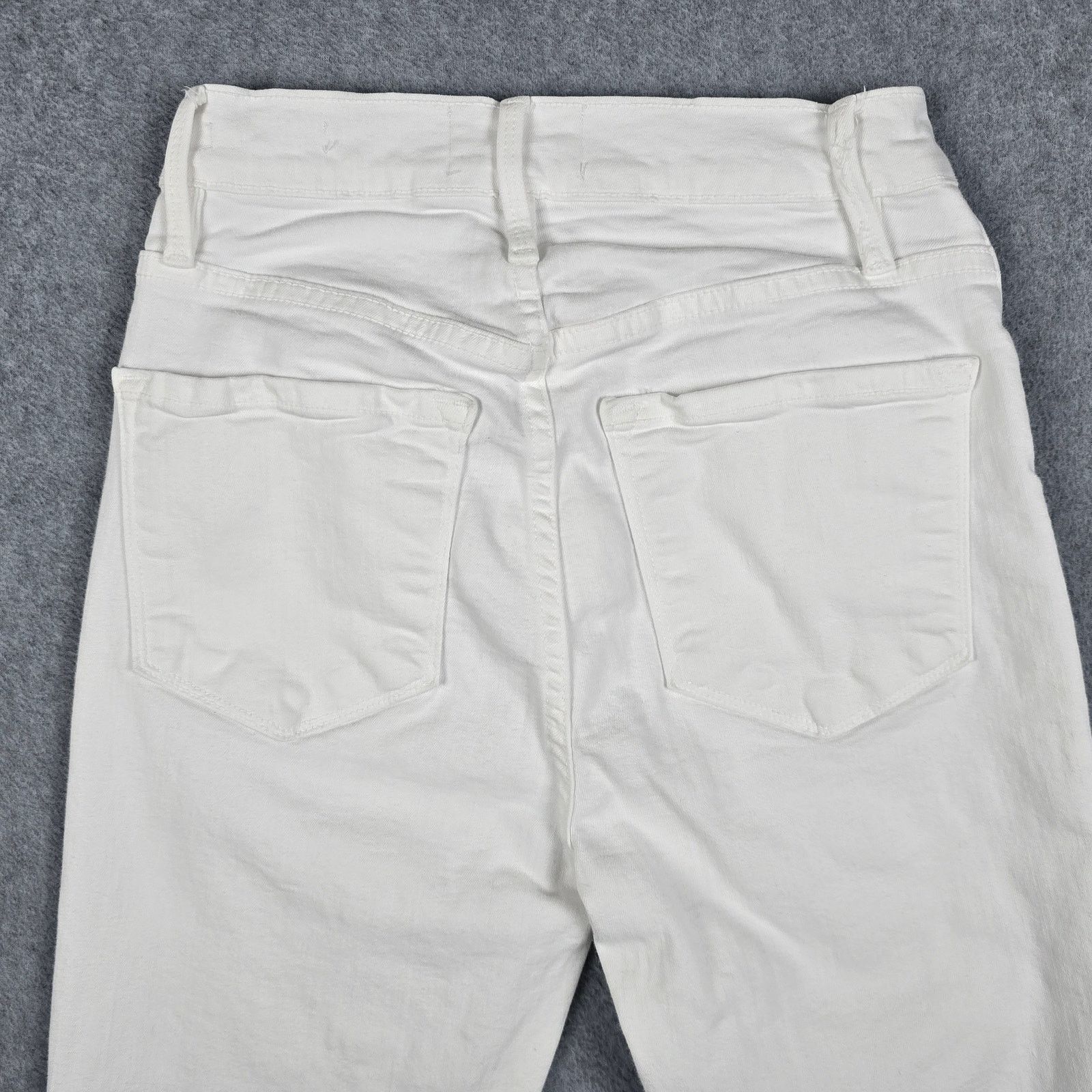 Frame FRAME Demin Womens 23x27 White Ali High Rise Cigarette Jeans Size 23" - 8 Thumbnail
