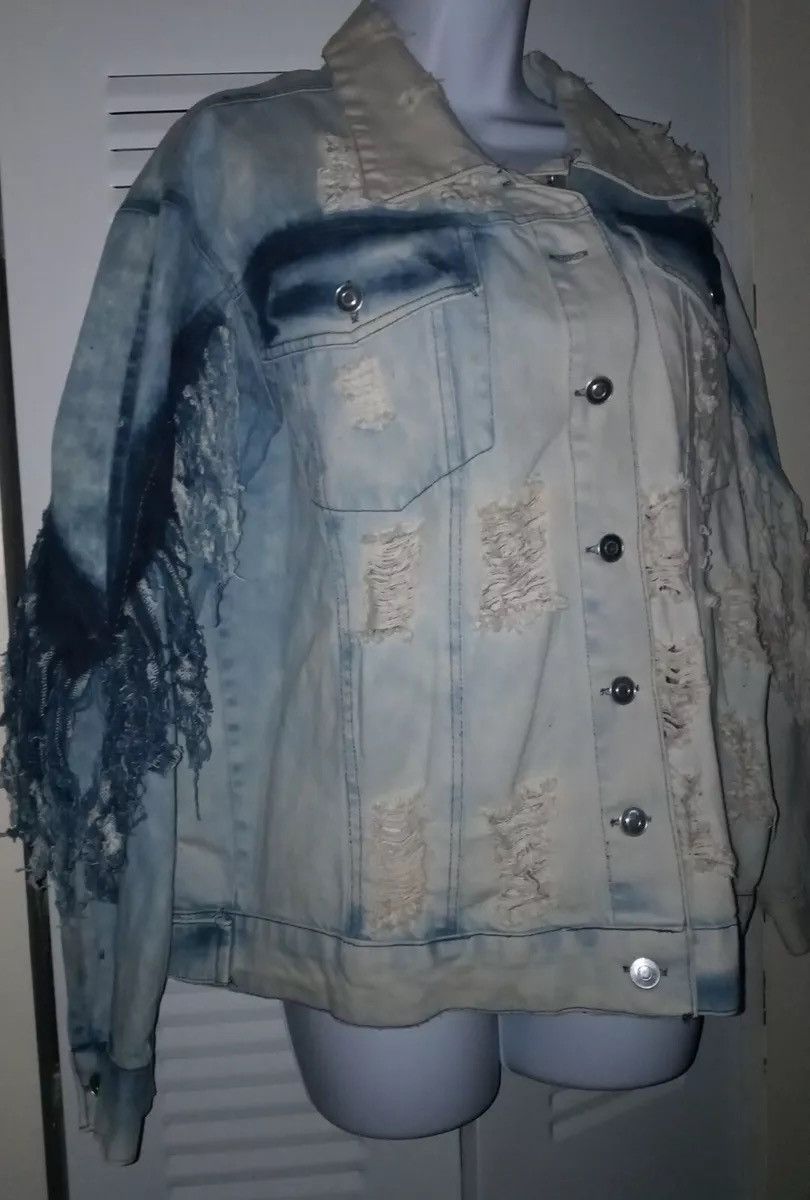 Other KROIX Womens Distressed Acid Washed Frayed Fringe Denim 3XL Size 3XL / US 20-22 - 4 Thumbnail