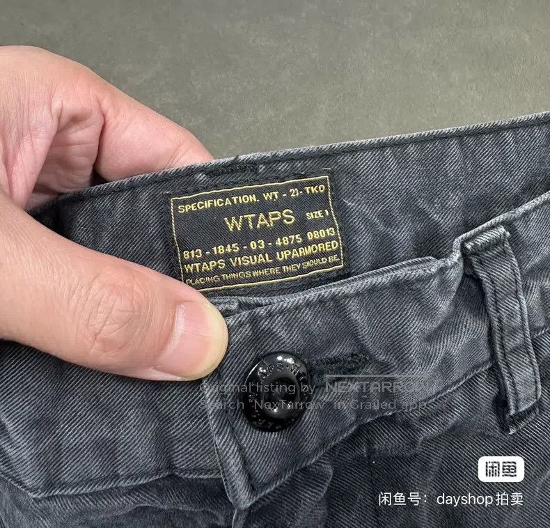 Wtaps Wtaps size 1 Black washed work pants Size US 39 - 6 Thumbnail