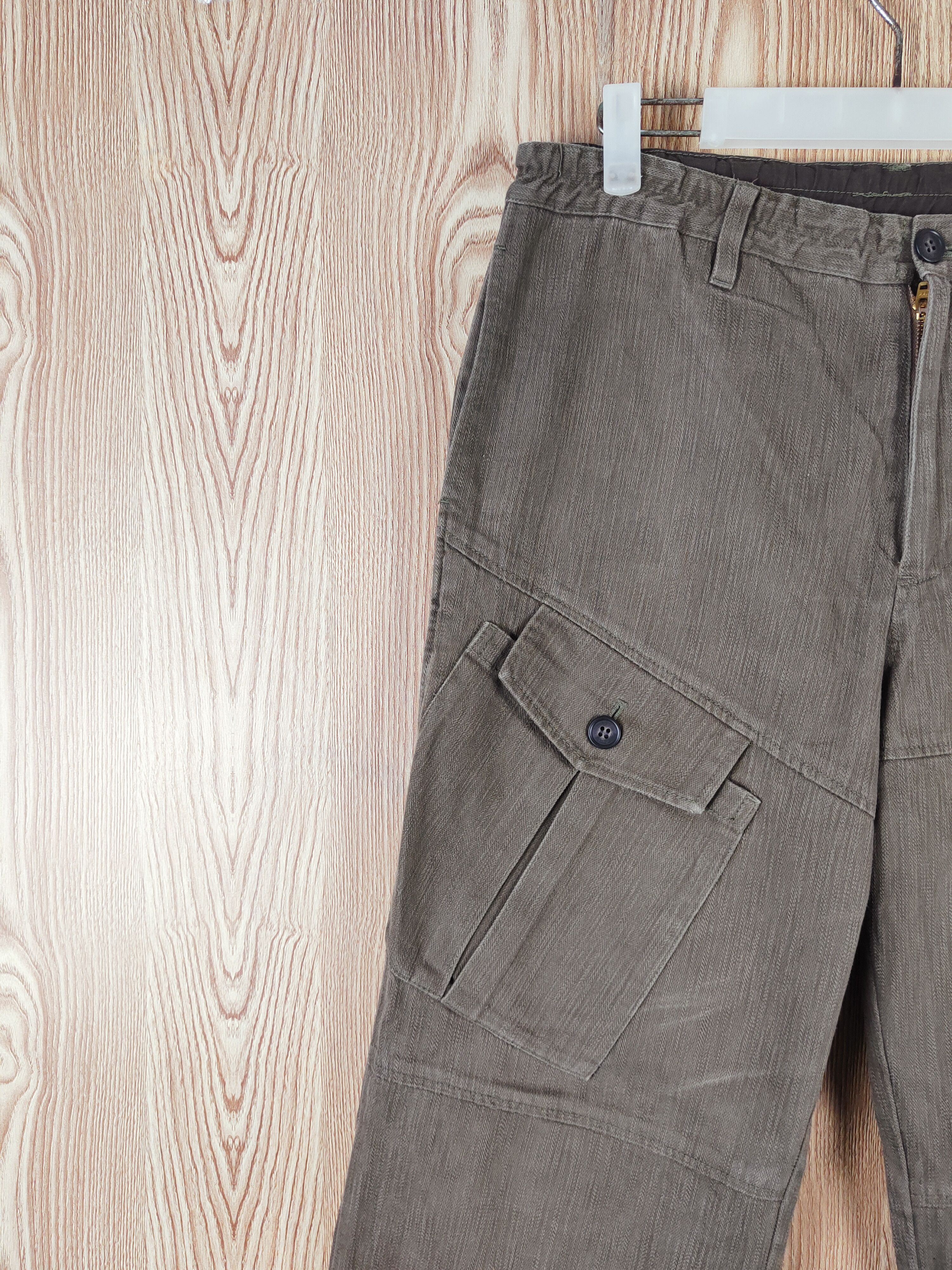 Japanese Brand DS Club Dark Brown Multipocket Tactical Cargo Pants #W330 Size US 32 / EU 48 - 3 Thumbnail