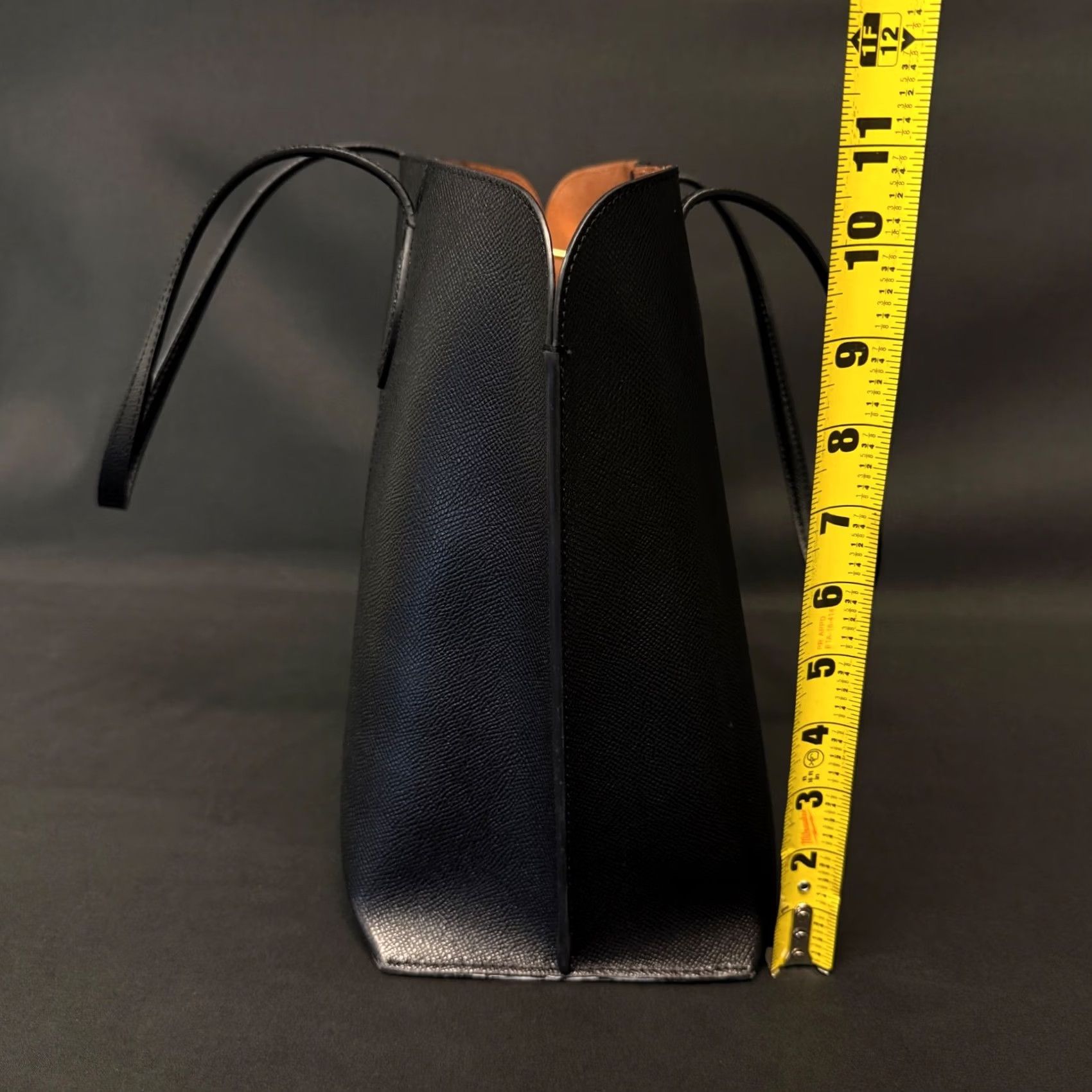 Furla Furla Tote Bag Large Black Saffiano Leather Shoulder Bag Gold Hardware Womens Size ONE SIZE - 2 Thumbnail