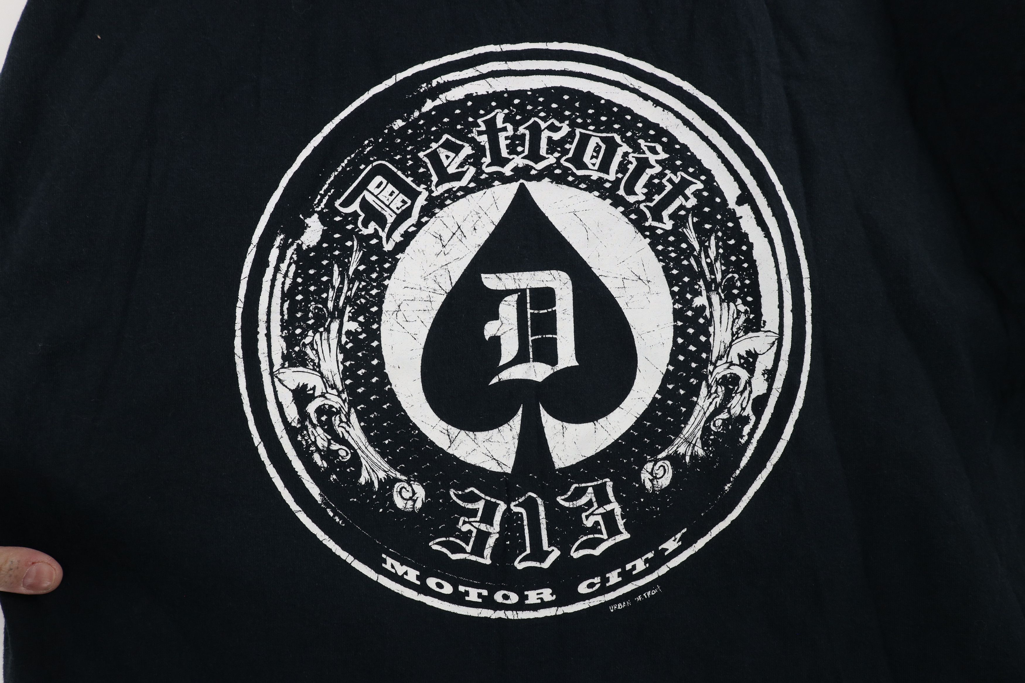 Vintage Vintage Y2K Streetwear Detroit 313 Motor City Spades T-Shirt Size US XL / EU 56 / 4 - 4 Thumbnail