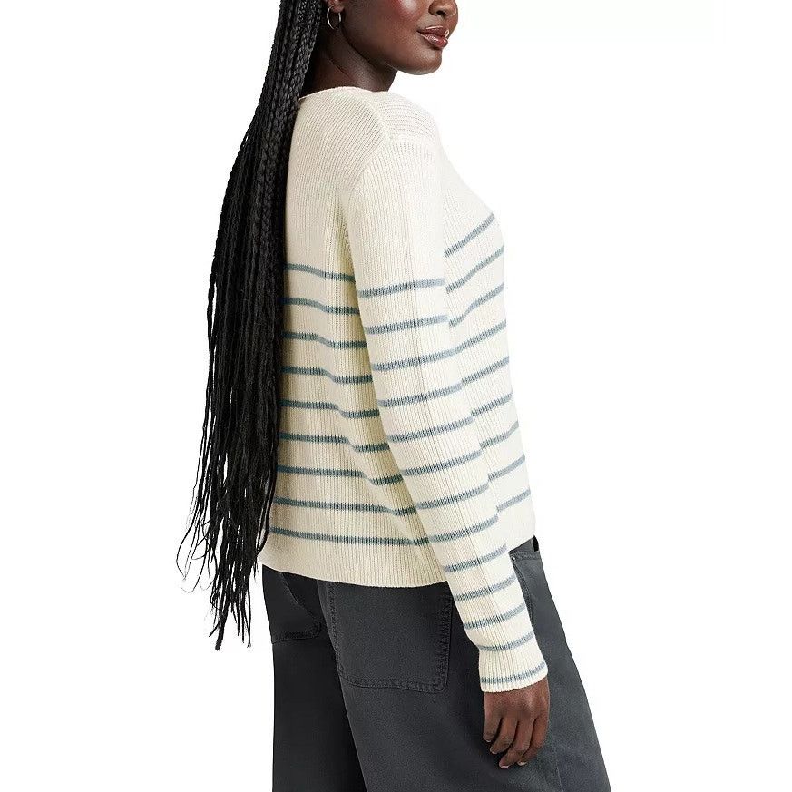 Splendid Splendid Women Ivory Viscose/Wool Crewneck Sweater Size XL Size XL / US 12-14 / IT 48-50 - 4 Thumbnail