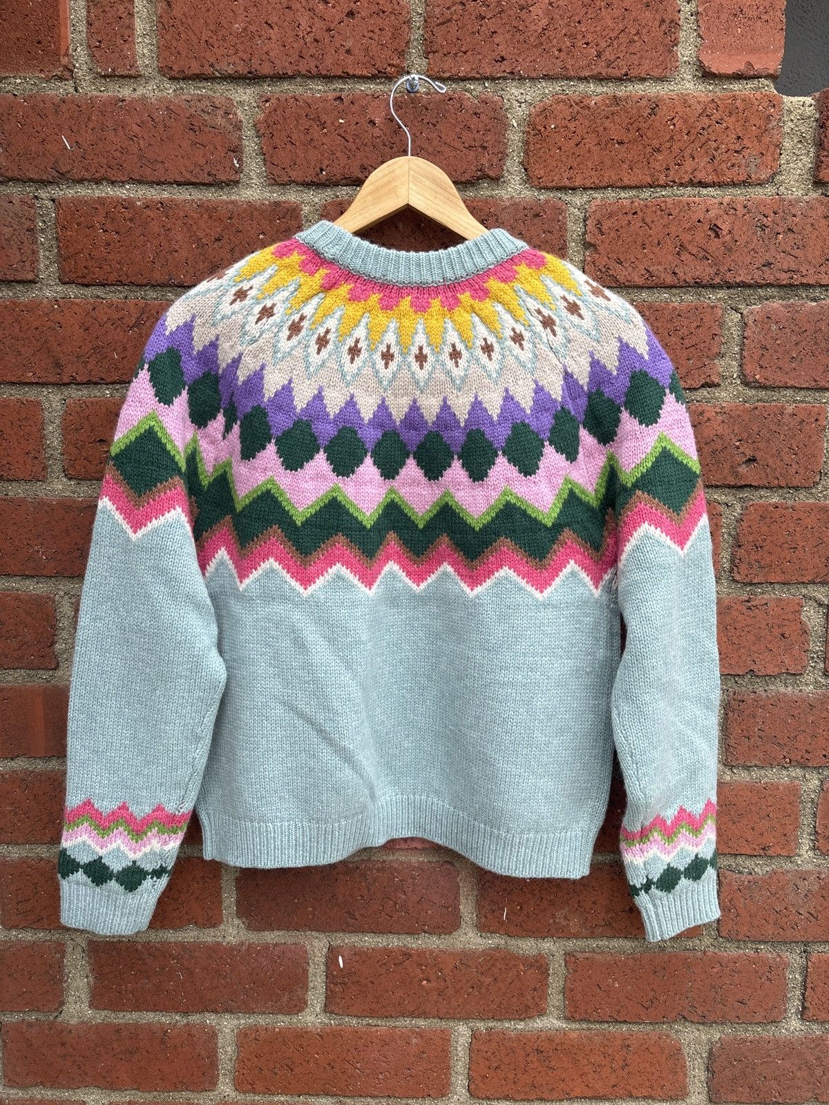 Boden Boden "Eleanor Fair Isle" Multicolor Wool Sweater Size S / US 4 / IT 40 - 2 Thumbnail