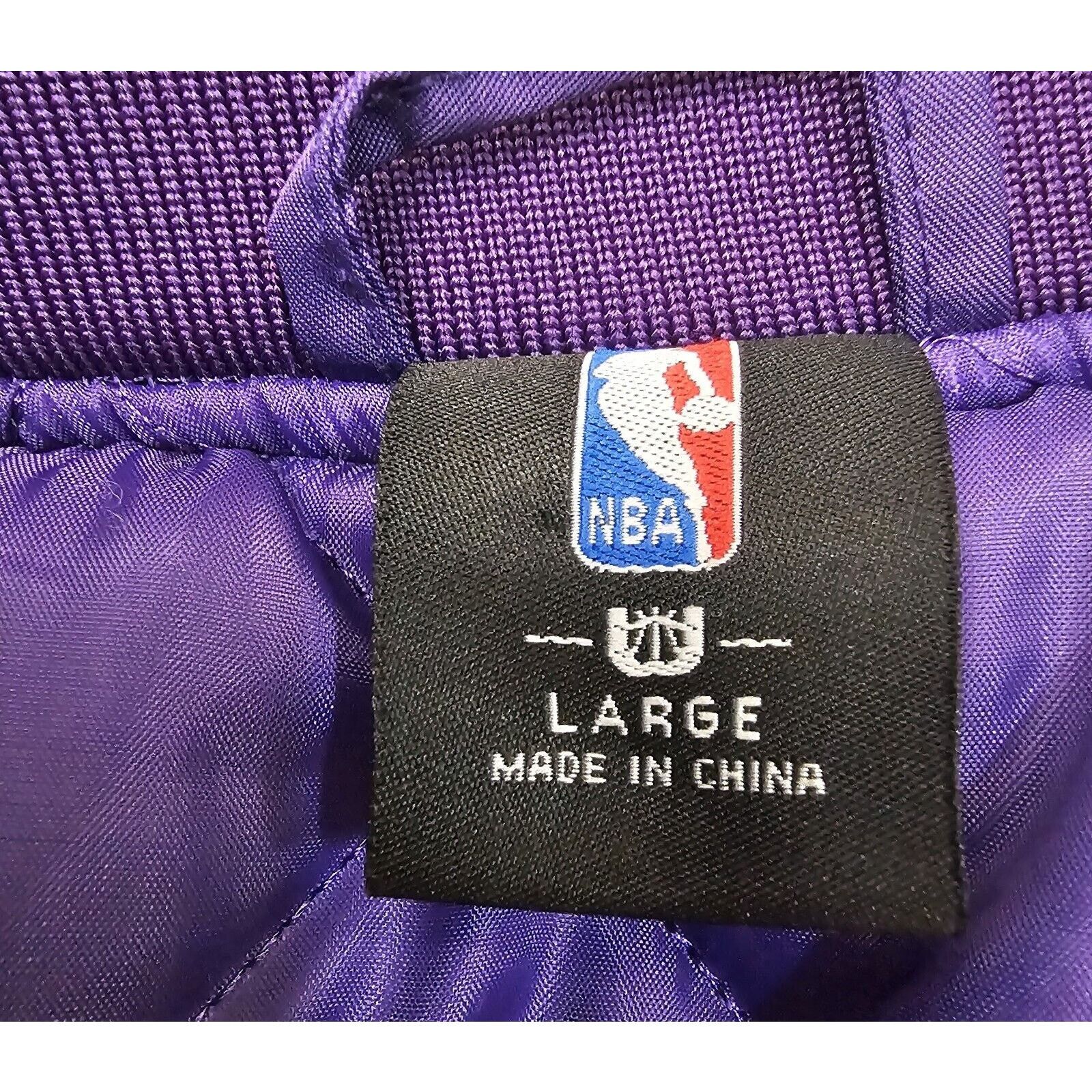 NBA VTG 90s NBA LA LAKERS Los Angeles West 48 SATIN BOMBER Size US L / EU 52-54 / 3 - 6 Thumbnail