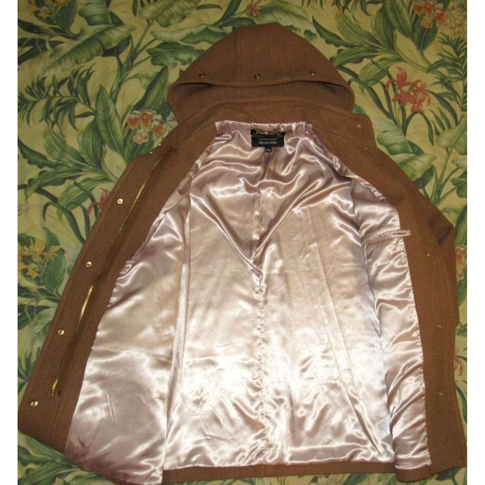 Vintage J CREW Chateau Parka In Italian Stadium Cloth 4 Women's Wool Blend Coat 80% Wool 20% Polyester Brown 4 Parka Womens Size S / US 4 / IT 40 - 4 Thumbnail
