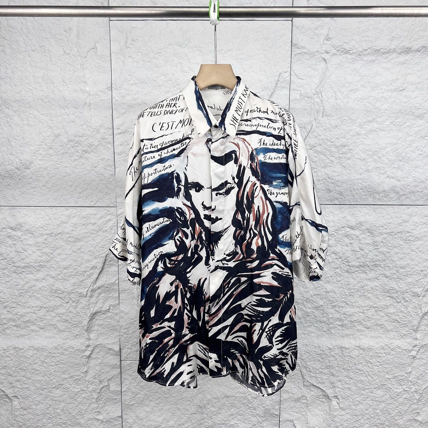 Dior Dior Printed Silk Shirt Size L Size US L / EU 52-54 / 3 - 1 Thumbnail