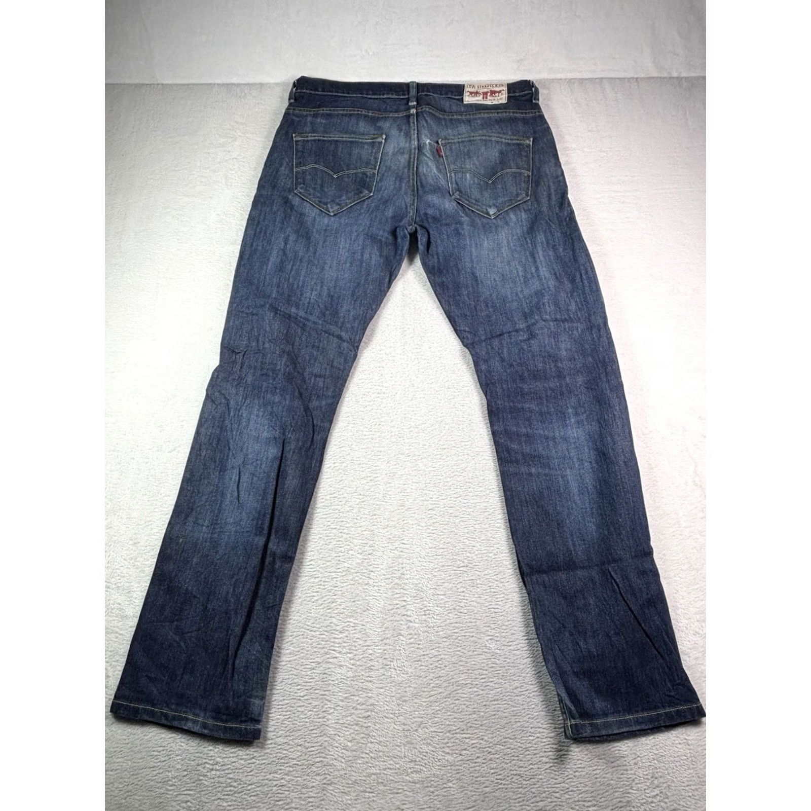 Levi's VINTAGE Levi's 504 Jeans Mens Size 33x34 Blue Distressed Denim Straight Regular Waist 33 Inseam 34 USA College Retro Cowboy USA Levi's 500 Series Size US 33 - 2 Thumbnail
