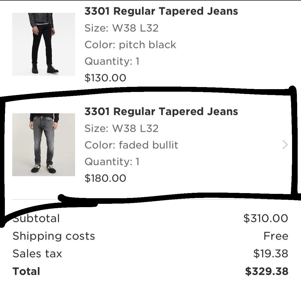 G-Star G-STAR 3301 REGULAR STRAIGHT TAPERED Size US 38 / EU 54 - 7 Thumbnail