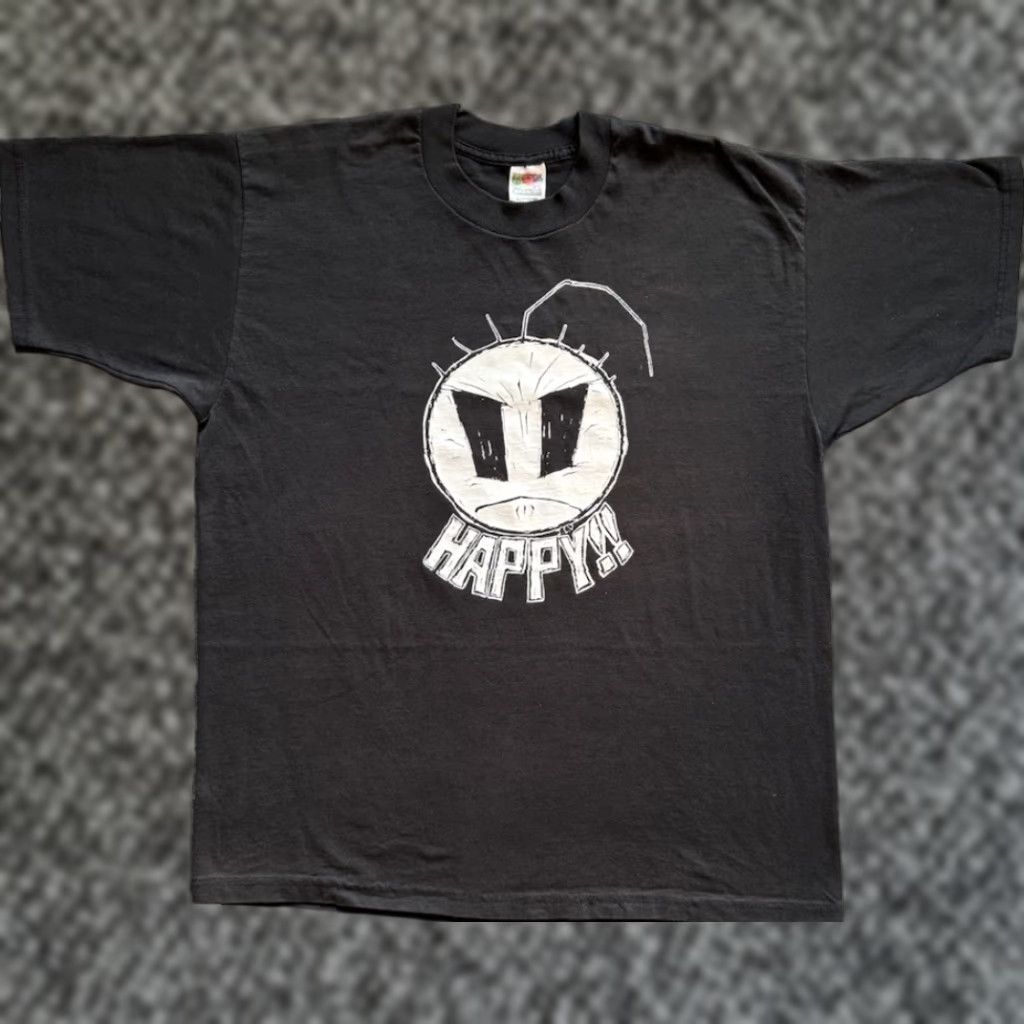 Fruit Of The Loom VINTAGE 90s Happy Noodle Boy T Shirt XL Jhonen Vasquez Invader Zim Comics Movie Shirt Herren Black XL Size US XL / EU 56 / 4 - 1 Thumbnail