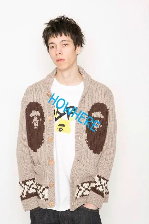Bape BAPE HEAD KNIT WOOL WOOD BUTTON SWEATER M Nigo Era NM w/ mm Size US M / EU 48-50 / 2 - 8 Thumbnail