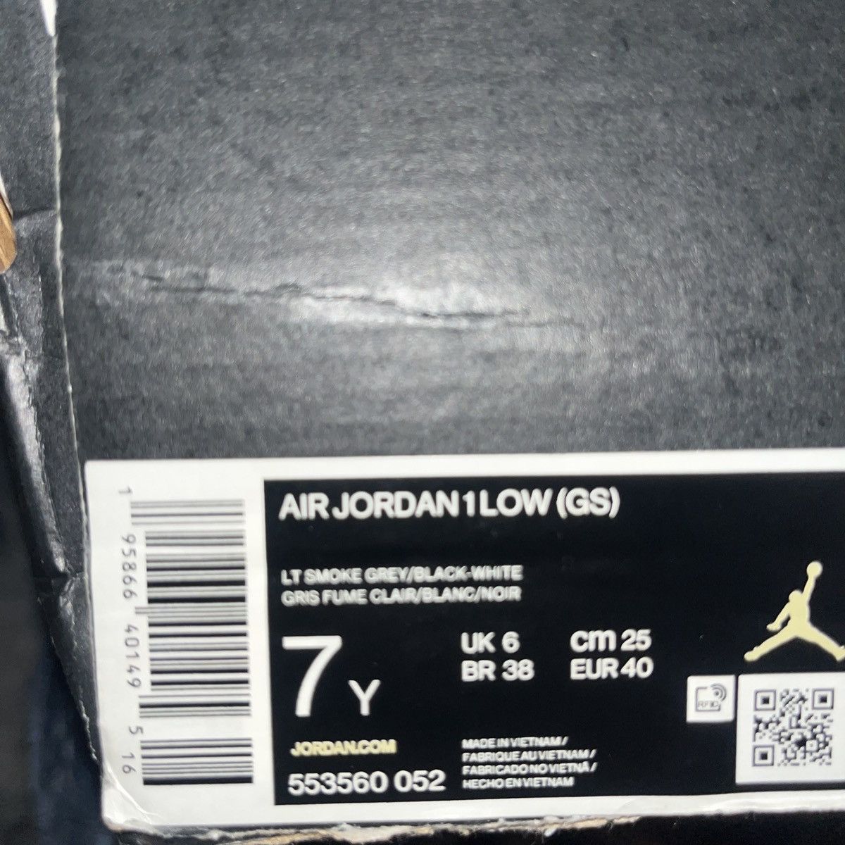 Jordan Brand × Nike Air Jordan 1 Low Shadow Toe GS Size US 7 / EU 40 - 7 Thumbnail