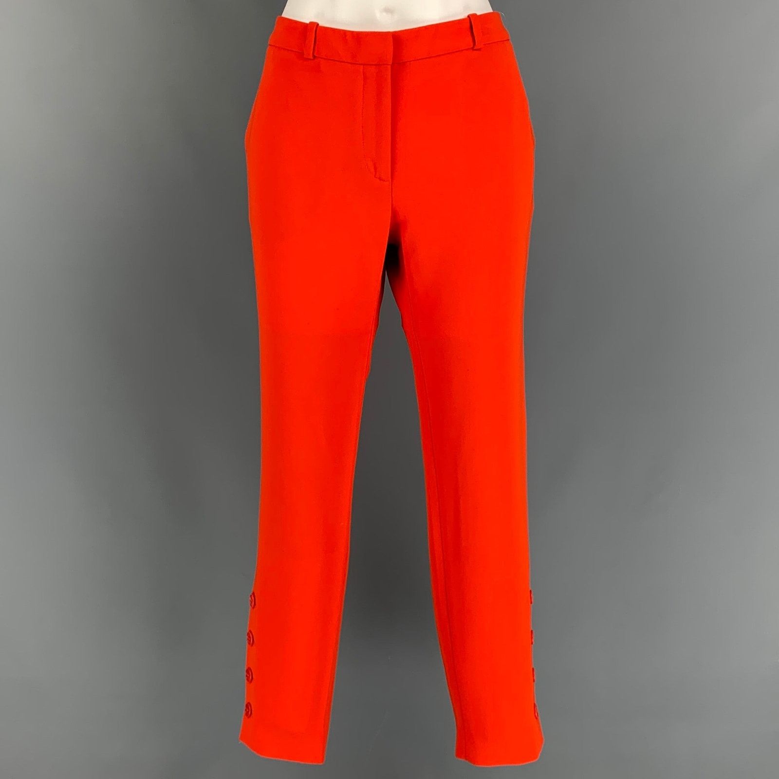 Altuzarra ALTUZARRA Size 4 Orange Triacetate Blend Dress Pants Size 27" / US 4 / IT 40 - 1 Thumbnail