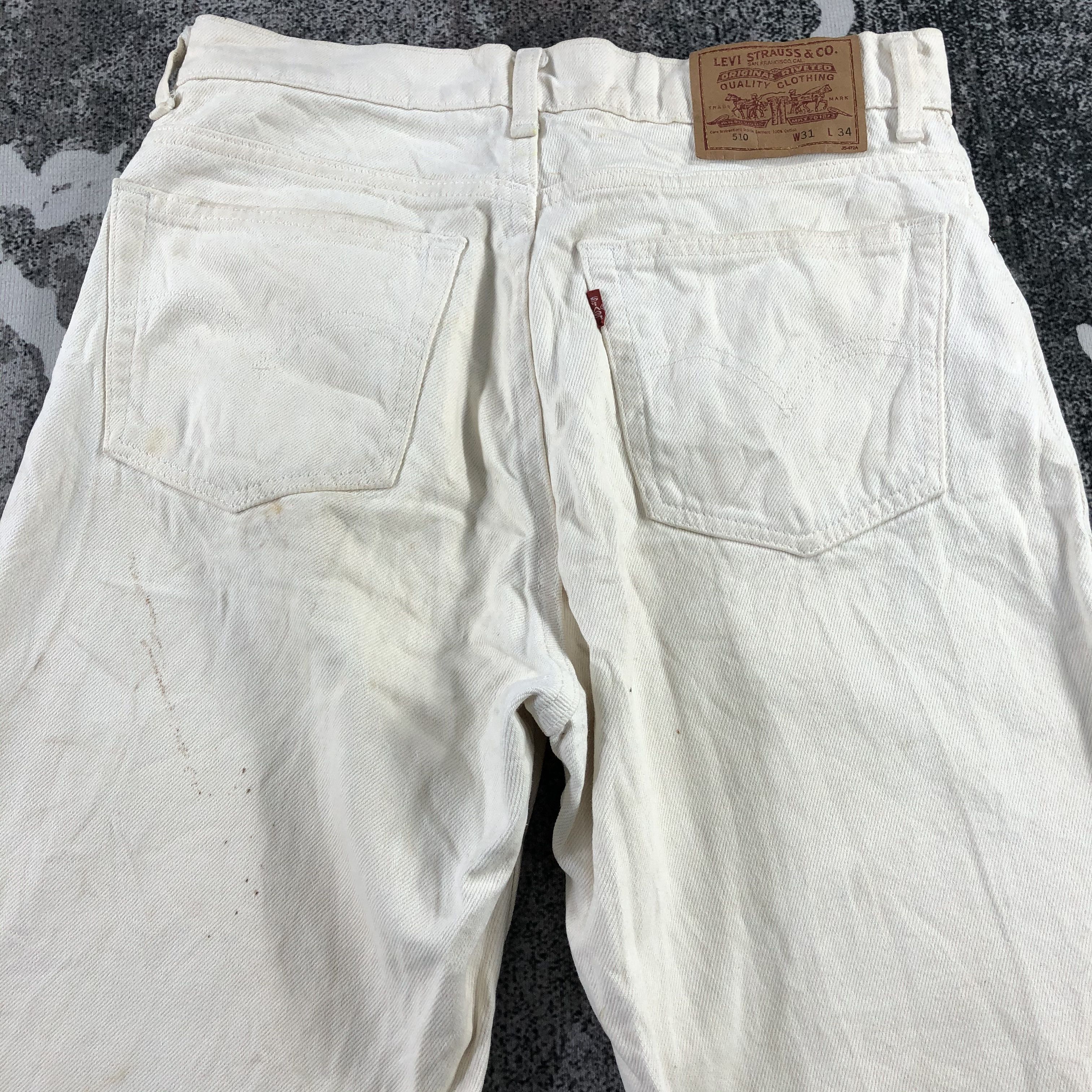 Levi's Vintage Levis 510 Jeans Dirty Wash Denim KJ1358 Size US 30 / EU 46 - 4 Thumbnail