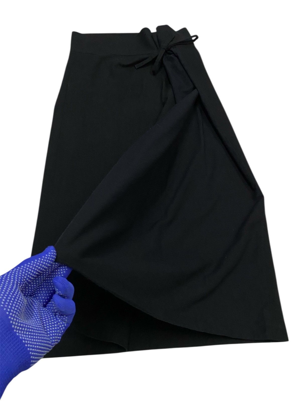 Comme des Garcons × Tricot Comme des Garcons × Vintage Tricot Comme Des Garçons AD1998 Cotton Midi Wrap Skirts Size 30" / US 8 / IT 44 - 4 Thumbnail