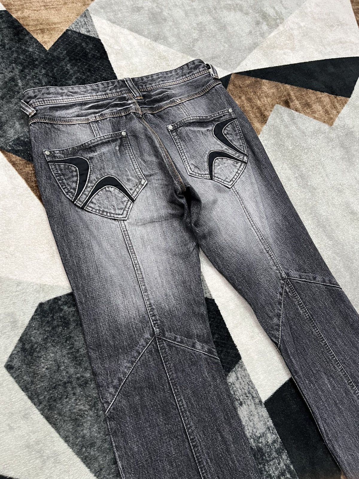 Other Y2K Hideaways Nicole Nfcm Flared Distress Punk Jeans Size US 31 - 12 Thumbnail