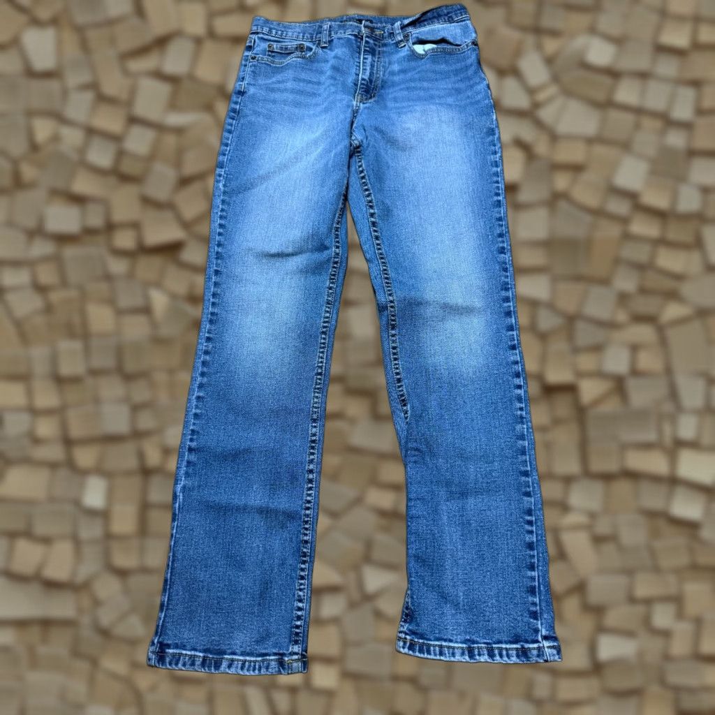 Denime VINTAGE? (No) Member's Mark Jeans Mens 32x32 Blue Straight Fit Premium Stretch Denim Jeans Mens Regular 5-Pocket Size US 32 / EU 48 - 1 Thumbnail