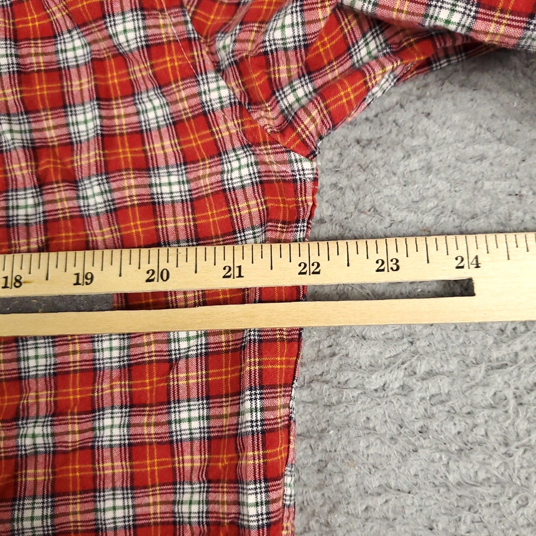Abercrombie & Fitch Abercrombie & Fitch Shirt Mens Large Red Plaid Button-Front Short Sleeve Casual Classic/Preppy Athletic Top Mens L Red Graphic No Size US L / EU 52-54 / 3 - 5 Thumbnail