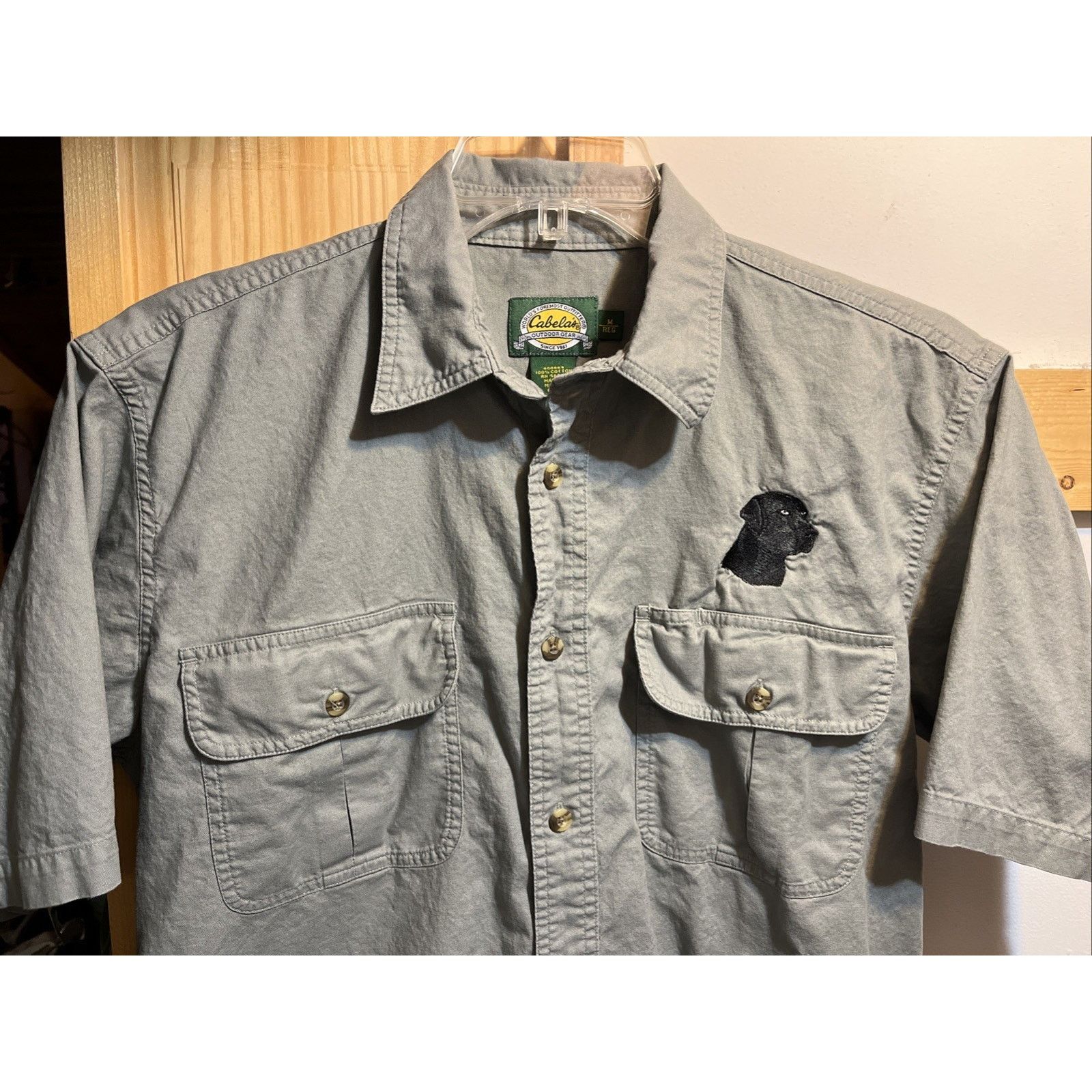 Cabelas Cabelas Shirt Men’s M Gray S Cotton Canvas Black Lab Logo Size US M / EU 48-50 / 2 - 5 Thumbnail