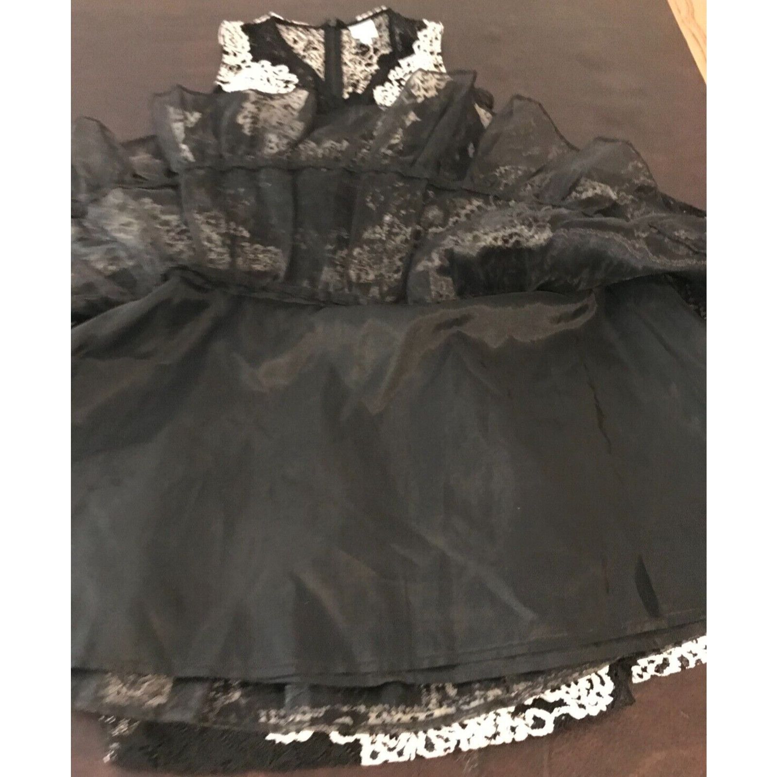 Anthropologie Plenty by Tracy Reese Black White Fit & Flare Dress Size XS / US 0-2 / IT 36-38 - 8 Thumbnail