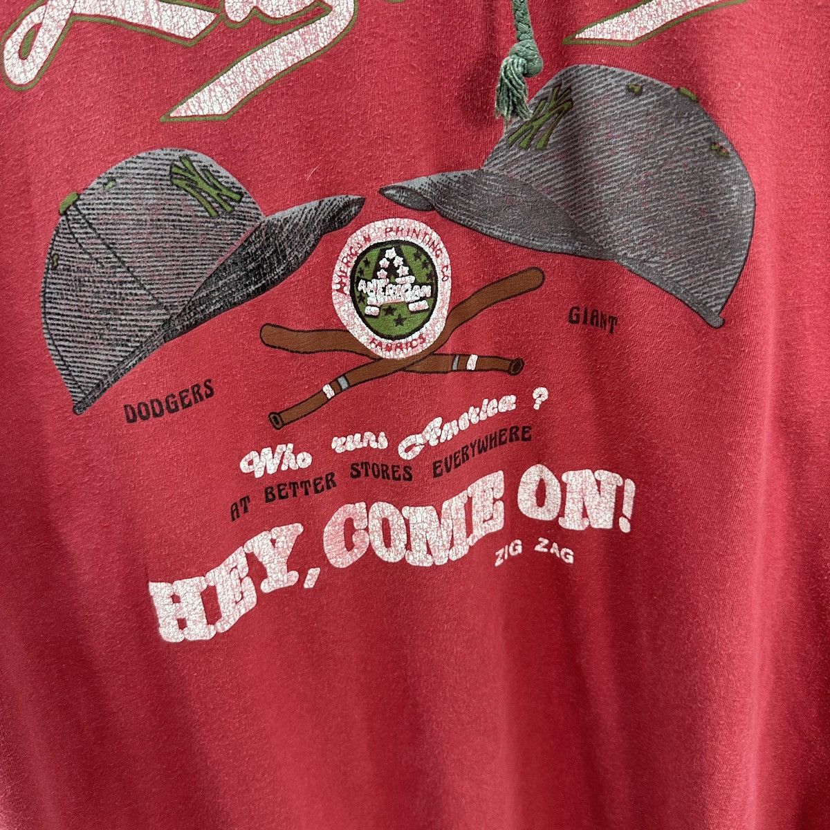 Vintage Vintage 90s Zig Zag Dodgers Giant Hey Come on longsleev y2k Size US XL / EU 56 / 4 - 5 Thumbnail