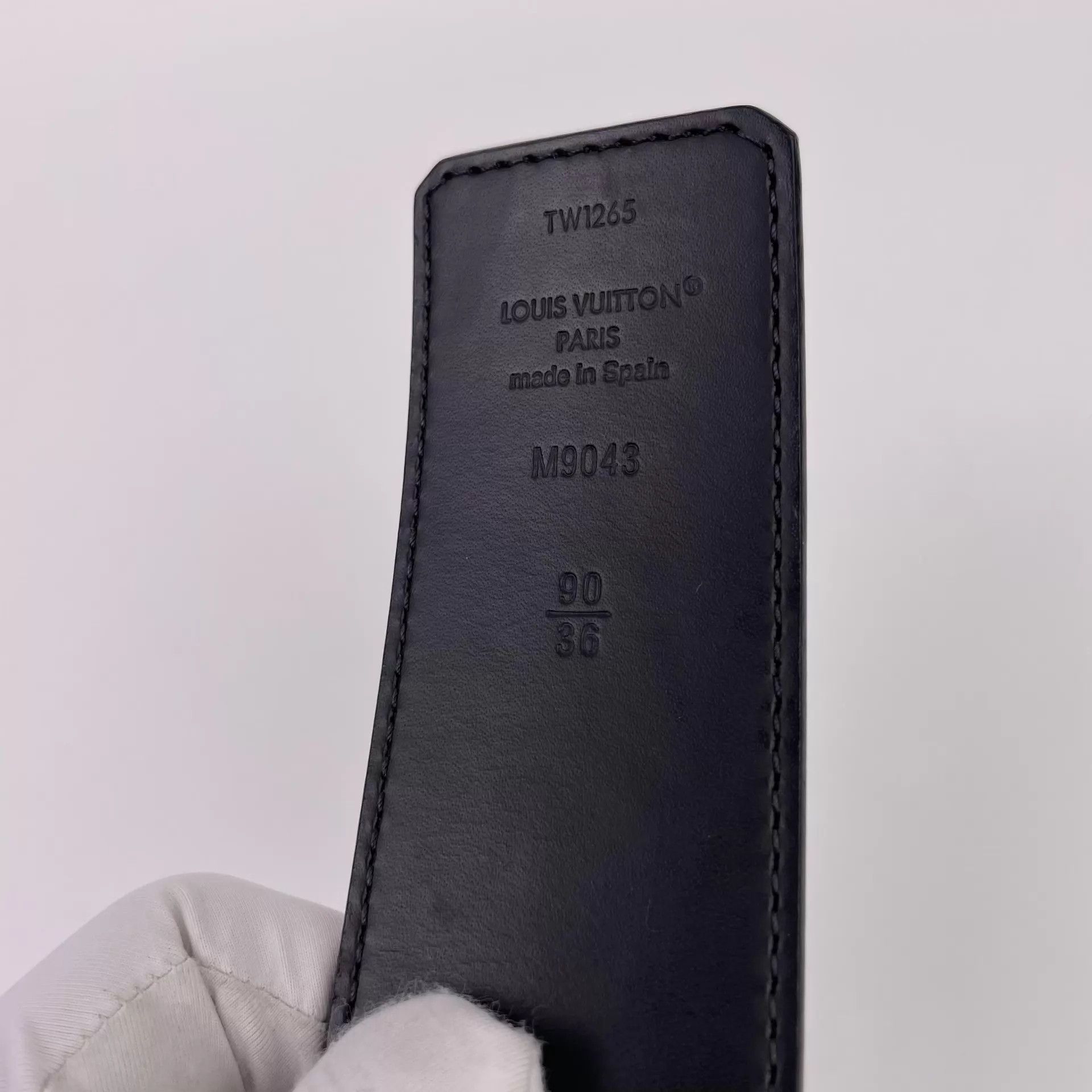 Louis Vuitton LV Monogram Belt Black 90/36 Size ONE SIZE - 8 Thumbnail