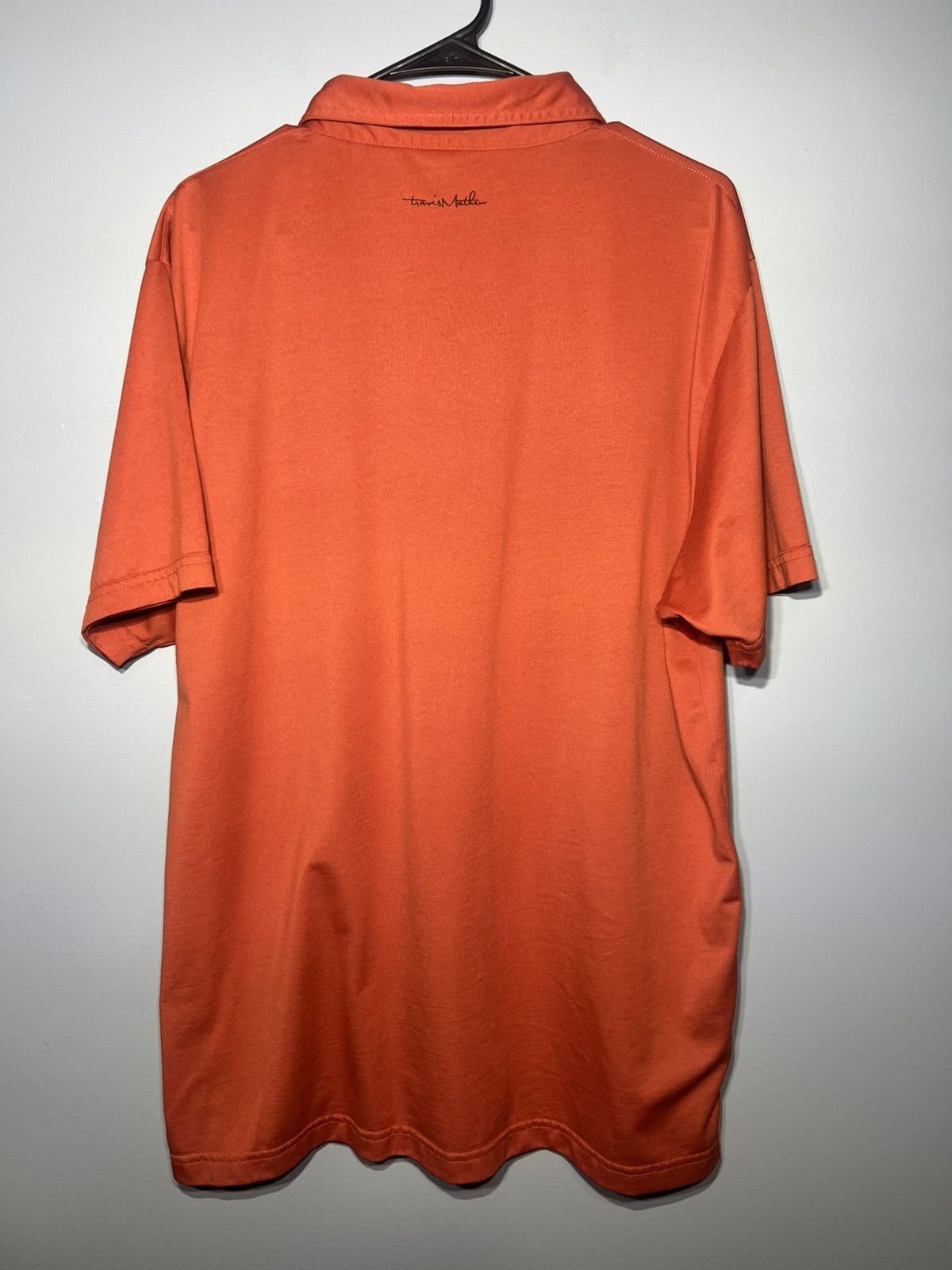 TravisMathew Travis Mathew Men's Orange Golf Polo Shirt S/S Size XL Size US XL / EU 56 / 4 - 6 Thumbnail