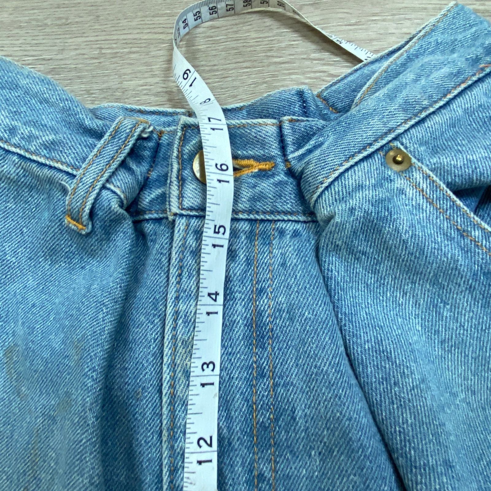 Designer × Japanese Brand Rare Mikio Sakabe Jenny Fax Distressed Acid Wash Jean Medium Size 23" - 5 Thumbnail