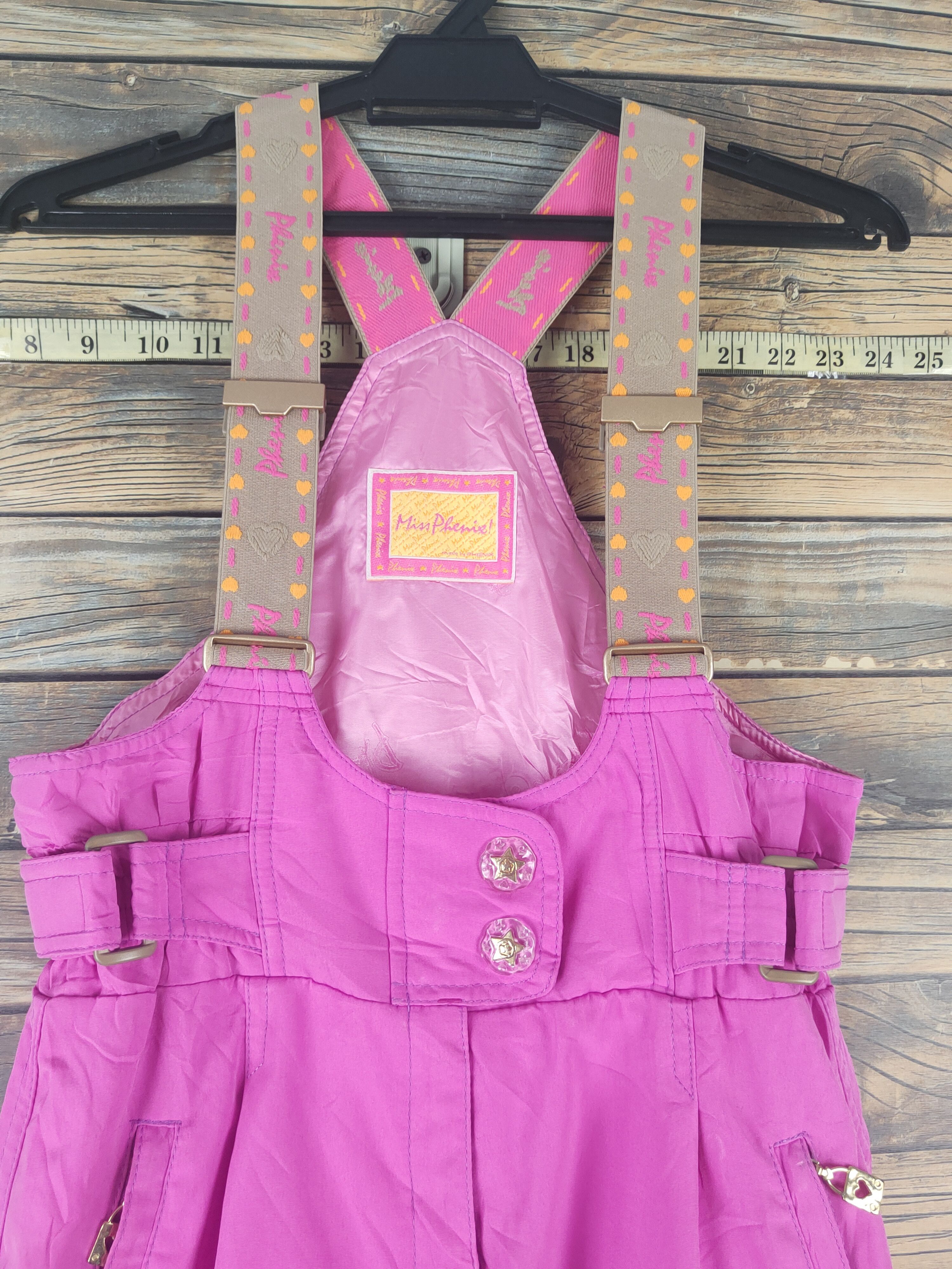 Japanese Brand Miss Phenie Pink Ski Jumpsuits Size 29" - 2 Thumbnail