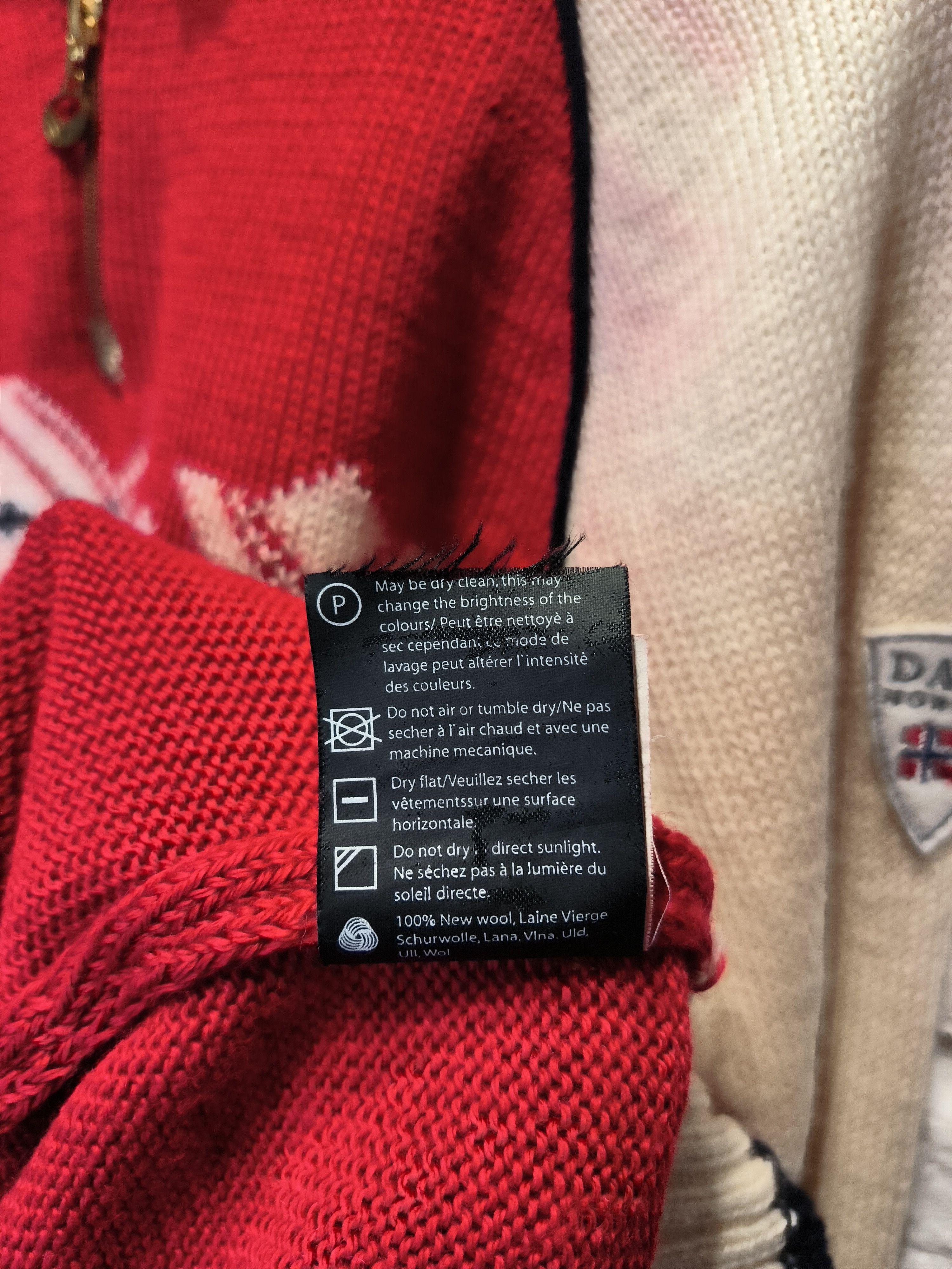 Dale Of Norway × Vintage Dale of Norway Wool Knitwear Salmon Leather Half Zip Vintage Size US L / EU 52-54 / 3 - 7 Thumbnail