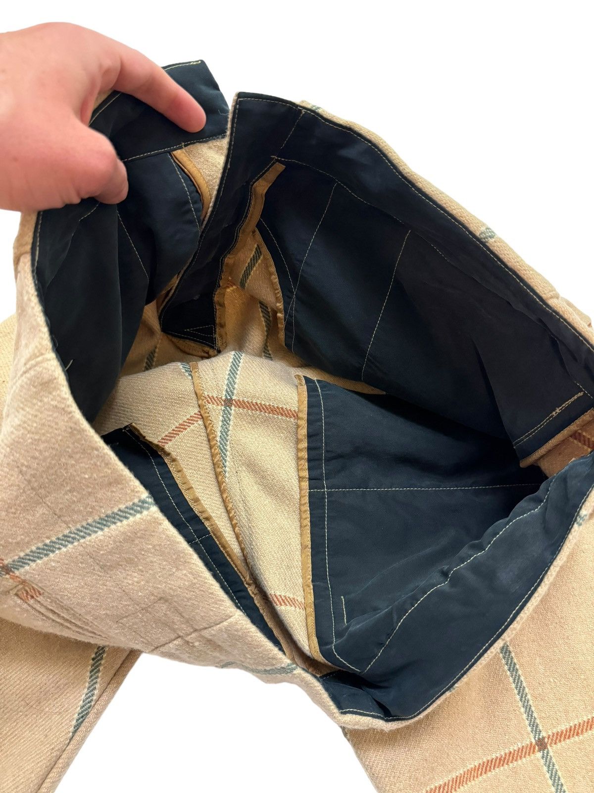 Greg Lauren Sample Plaid Wool Trouser Size US 36 / EU 52 - 7 Thumbnail