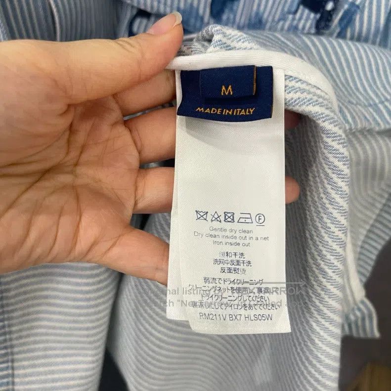 Louis Vuitton Louis Vuitton Ink stripe logo long sleeve shirt Size US M / EU 48-50 / 2 - 4 Thumbnail